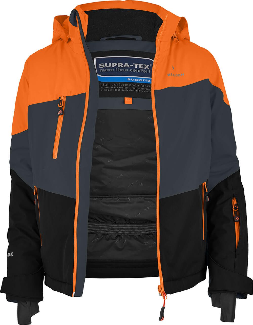 Bergson Skijacke VOLKER neo (maxi) Kinder Skijacke, extra weit für extra viel Spaß im Schnee!, Normalgrö – Bild 3 von 4