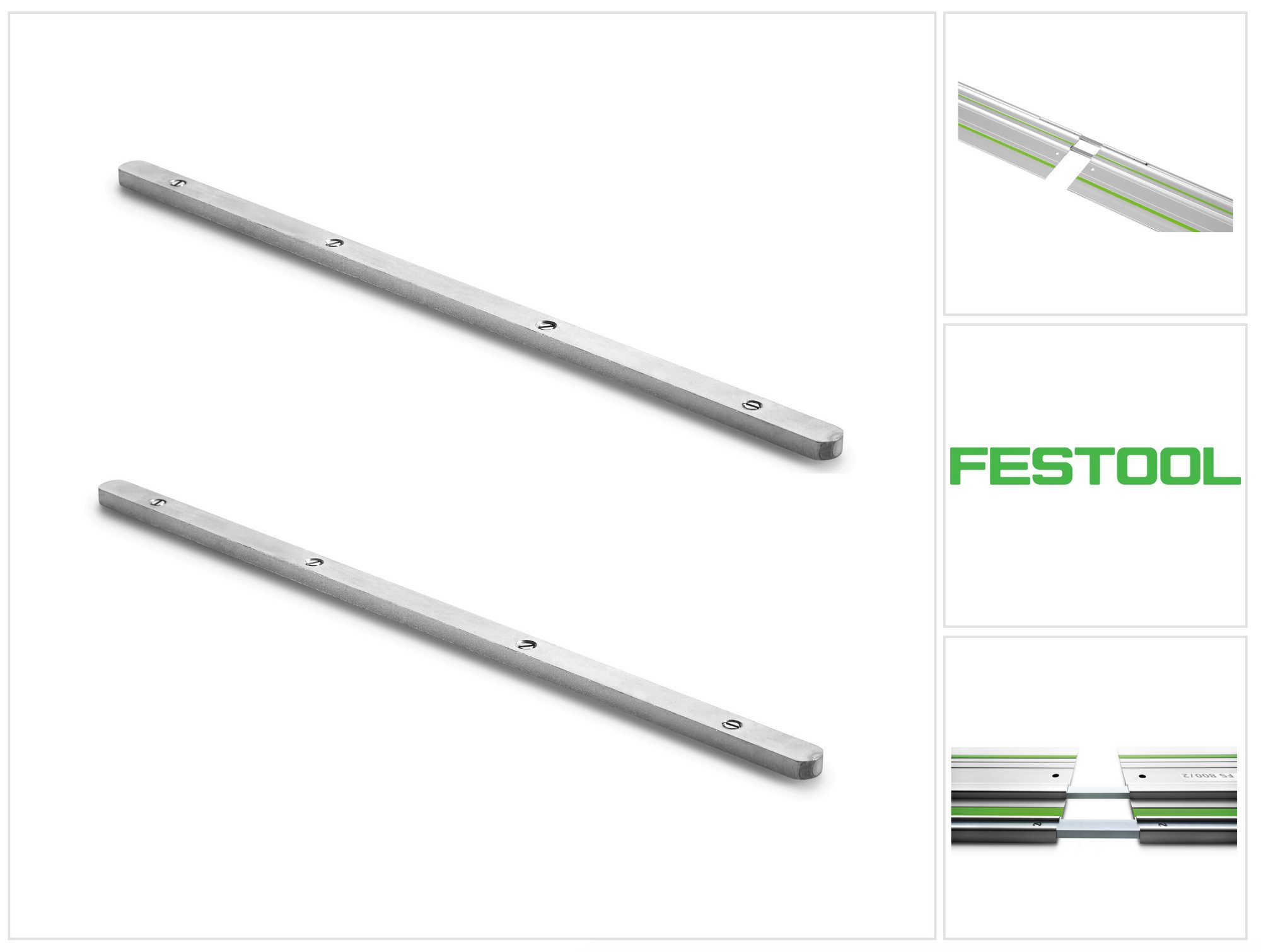 FESTOOL Maschinen-Führungsschienen Verbindungsstück FSV Set (2x 482107) zum Verbinden von zwei