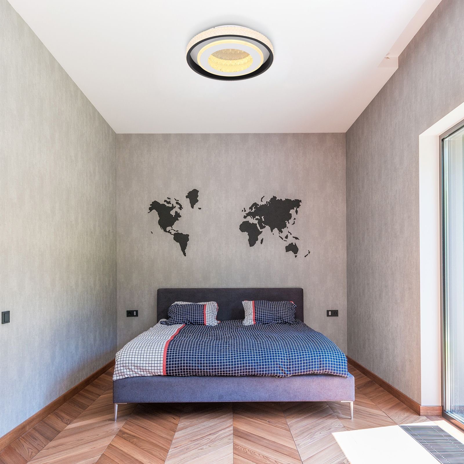 Deckenleuchte Fernbedienung Globo Wohnzimmer Deckenleuchte GLOBO Deckenlampe LED Dimmbar