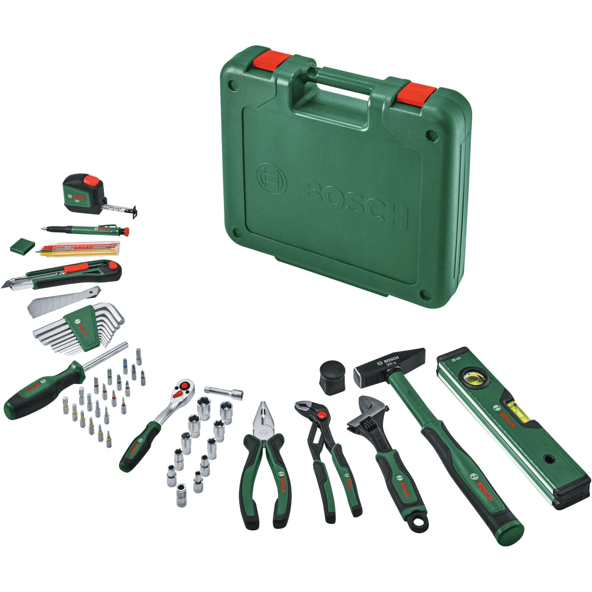 Bosch Professional Werkzeugset Bosch Heimwerken & Garten Werkzeug Set, 73-teilig, (73-tlg)