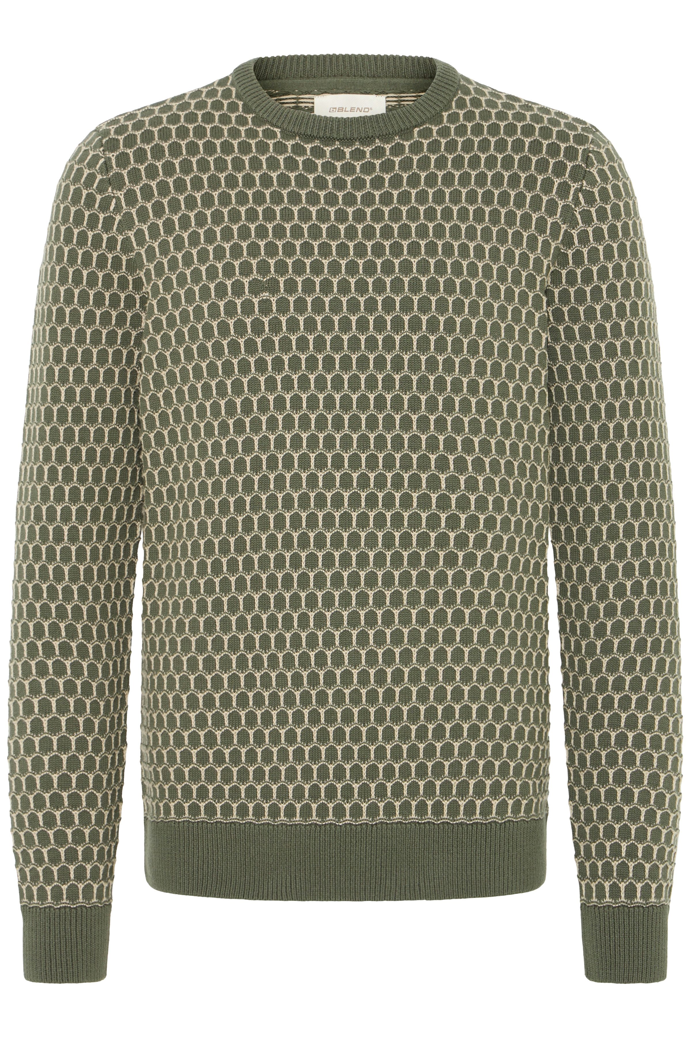 Blend Rundhalspullover BHDONG CREW Baumwolle, regular fit