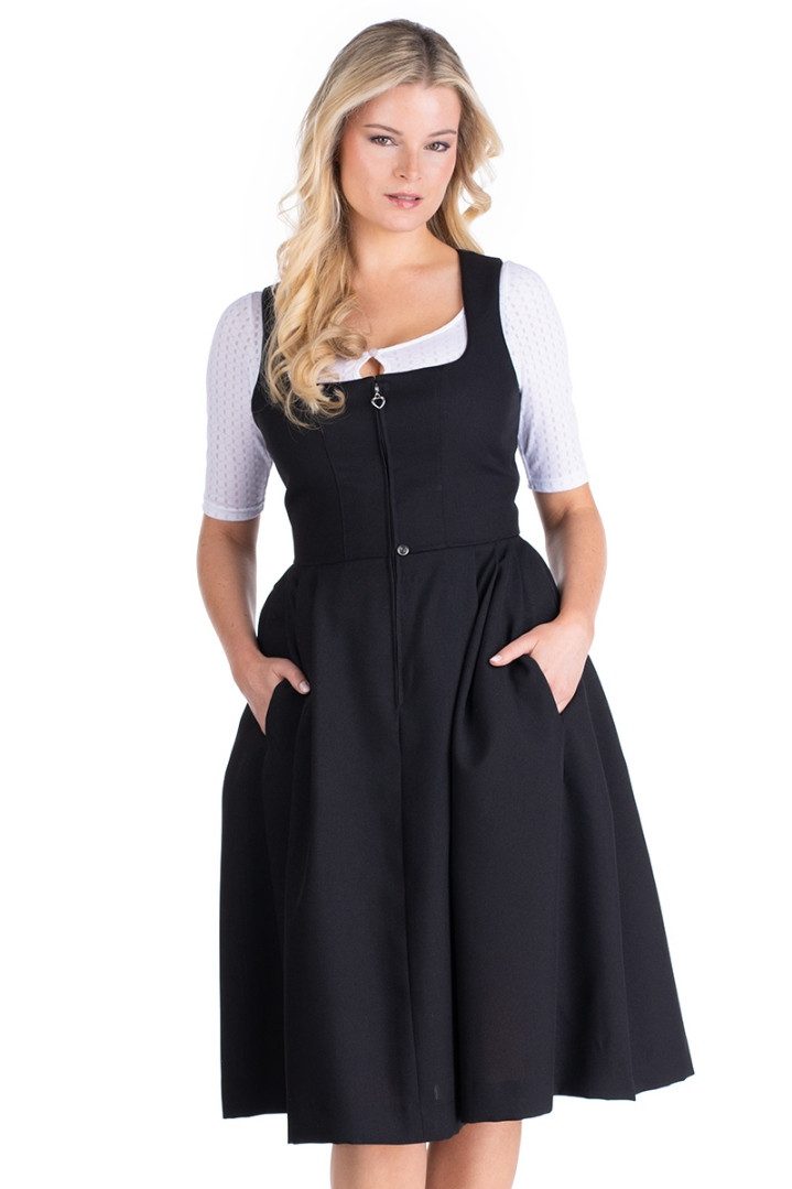 Hammerschmid Dirndl Midi Dirndl 1tlg. - WOLFGANGSEE - schwarz
