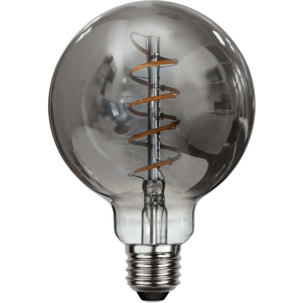 LED-Leuchtmittel Spiral Filament, G95, E27, 2 W grau dimmbar günstig online kaufen