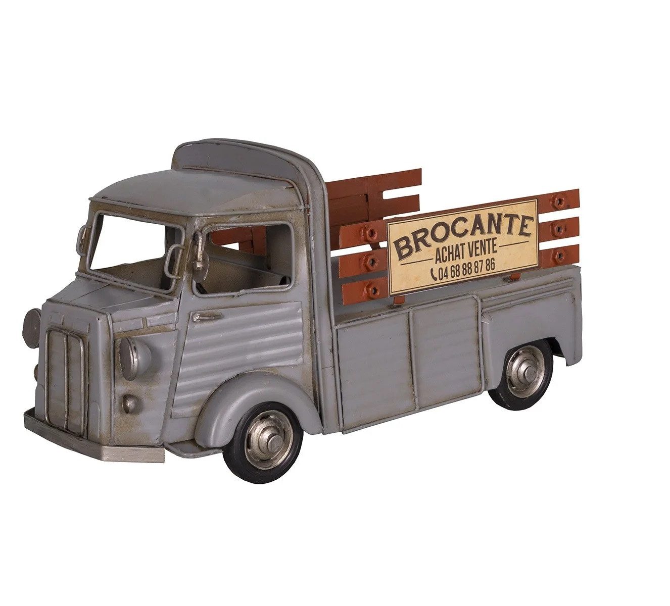 Modellauto Antic Line Nostalgie LKW Grau Metall SEB17618