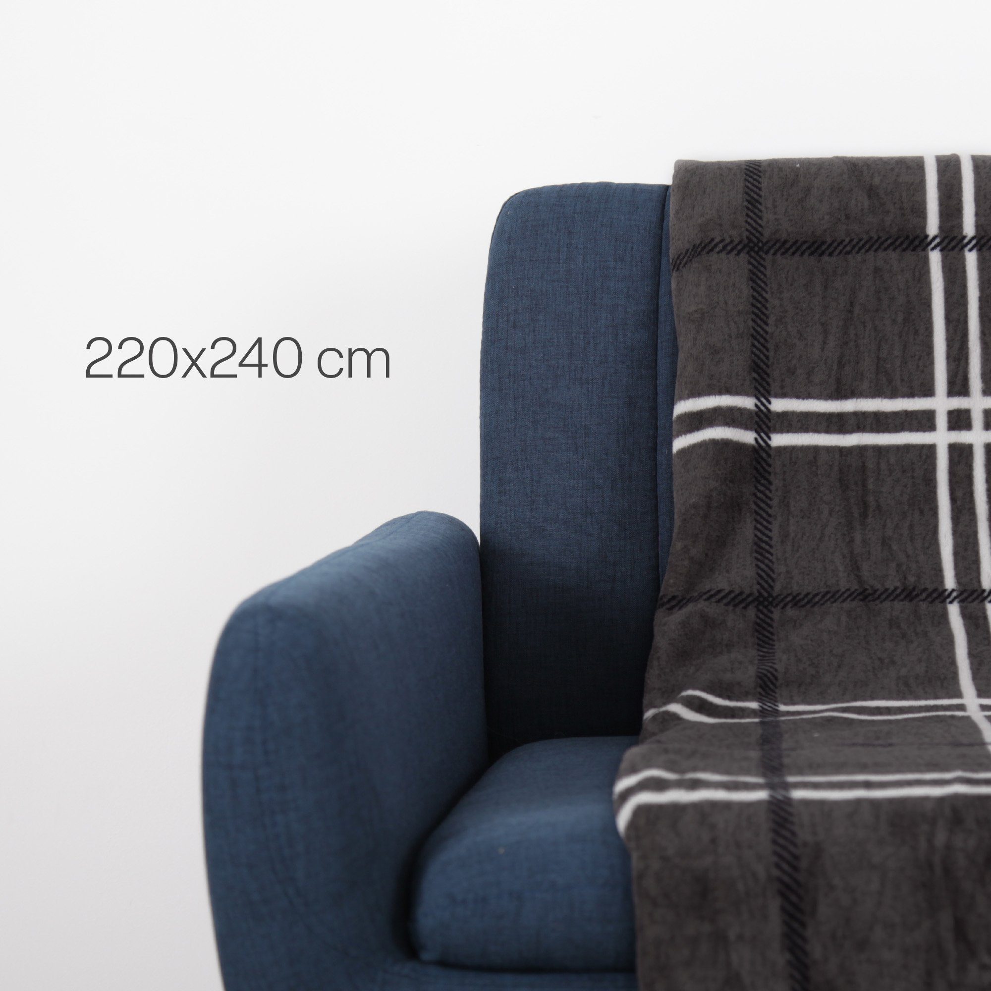 Wohndecke Karo Schmusedecke, Bestlivings, Kuscheldecke XXL 220x240cm hochw. günstig online kaufen