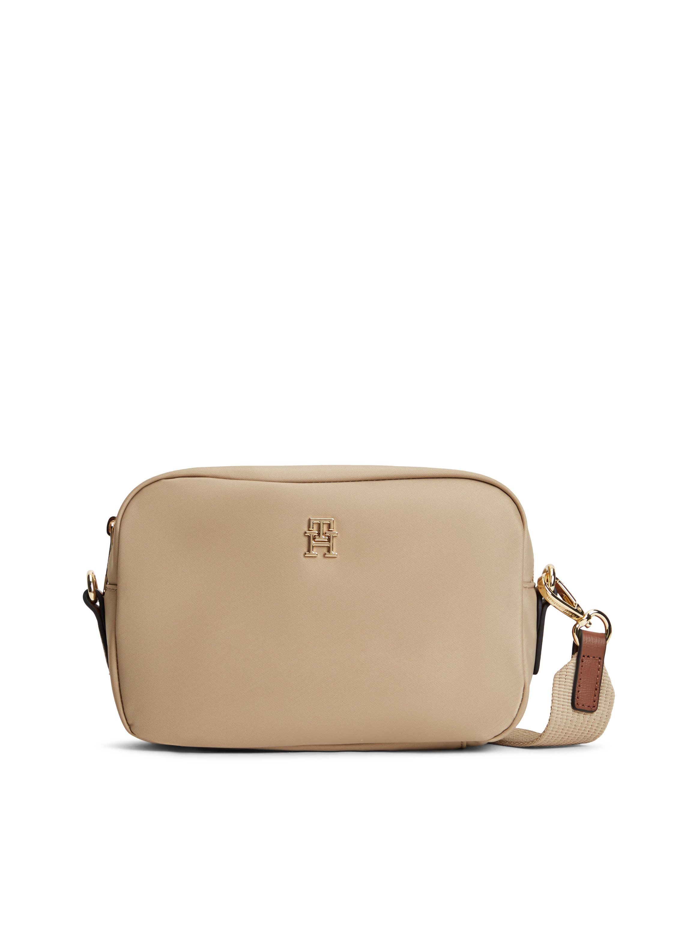 Tommy Hilfiger Mini Bag POPETTE CAMERA BAG, Damen Umhängetasche, Schultertasche mit TH-Schmuckelement