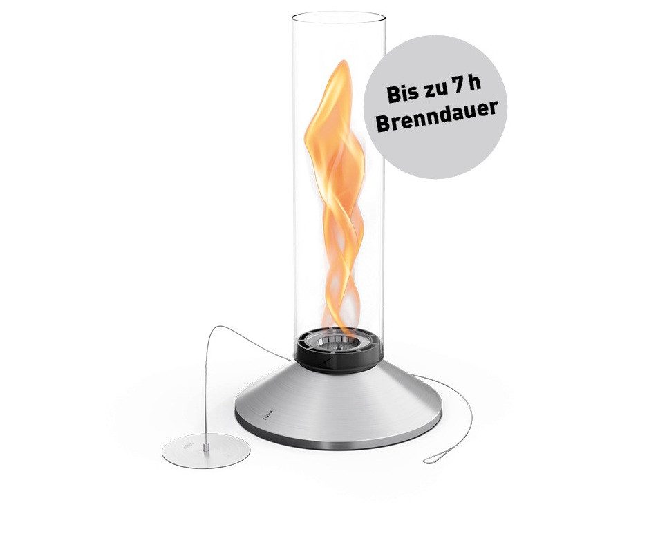 höfats Tischfeuer SPIN X (Packung, rauchfreie Tischfeuerstelle für Indoor und Outdoor), Feuerschale mit Flammenwirbel für Tischdeko, wärmende Feuersäule