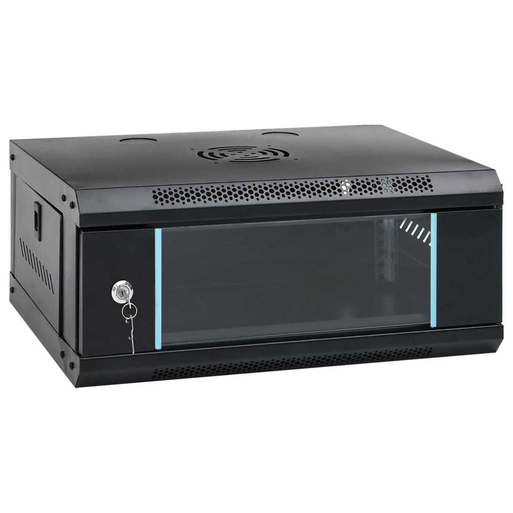 4U Wand-Netzwerkschrank 19" IP20 53x40x21 cm Netzwerk-Panel