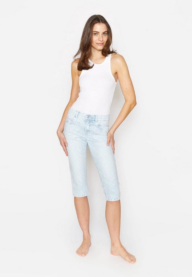 mit Label-Applikationen mit Streifen Jeans Anacapri ANGELS Slim-fit-Jeans