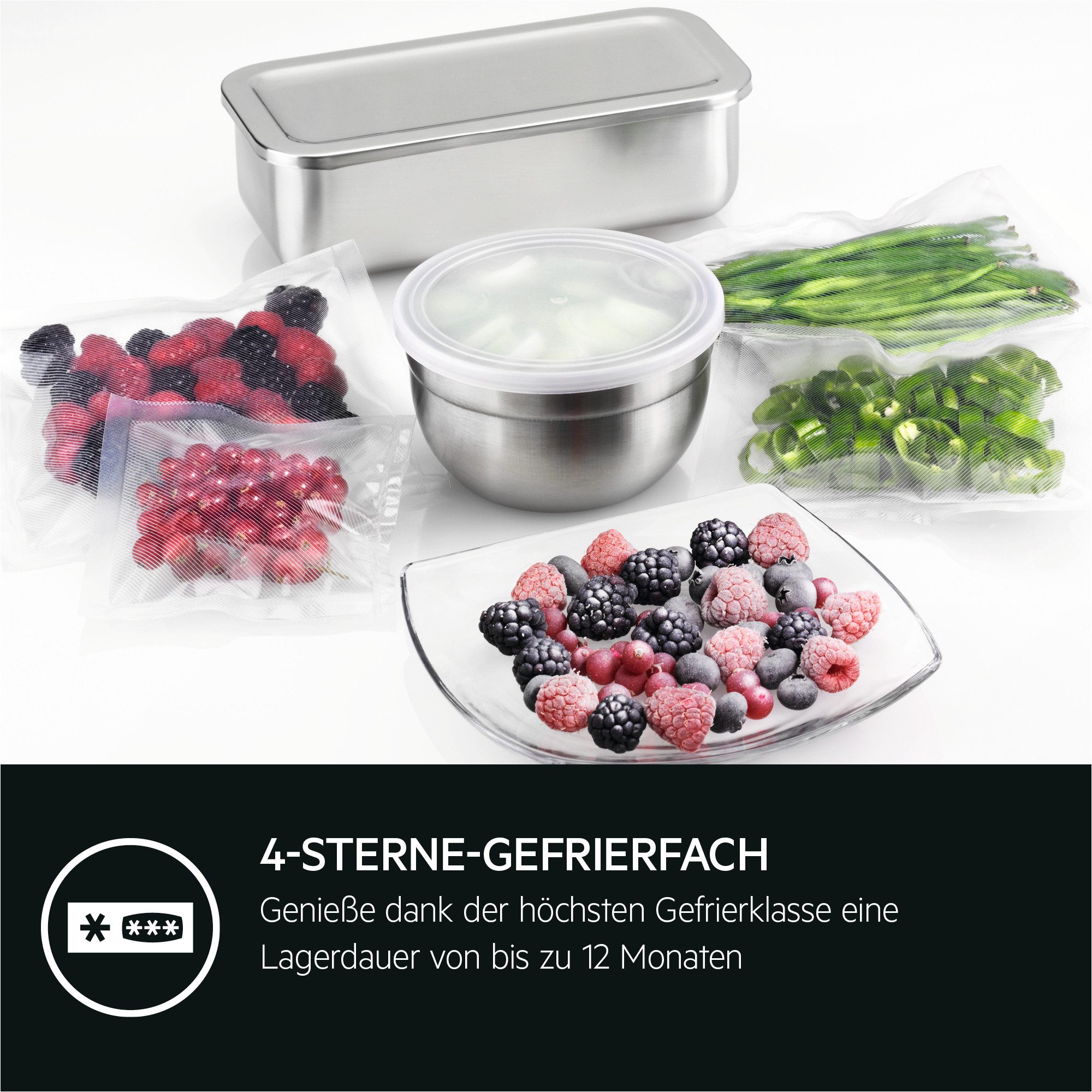 AEG Einbaukühlgefrierkombination Serie 6000 TSC6N183ES, 177,9 cm hoch, 54 cm breit, 98 L, LowFrost-weniger Eisbildung, Schnellgefrierfunktion, Schlepptür