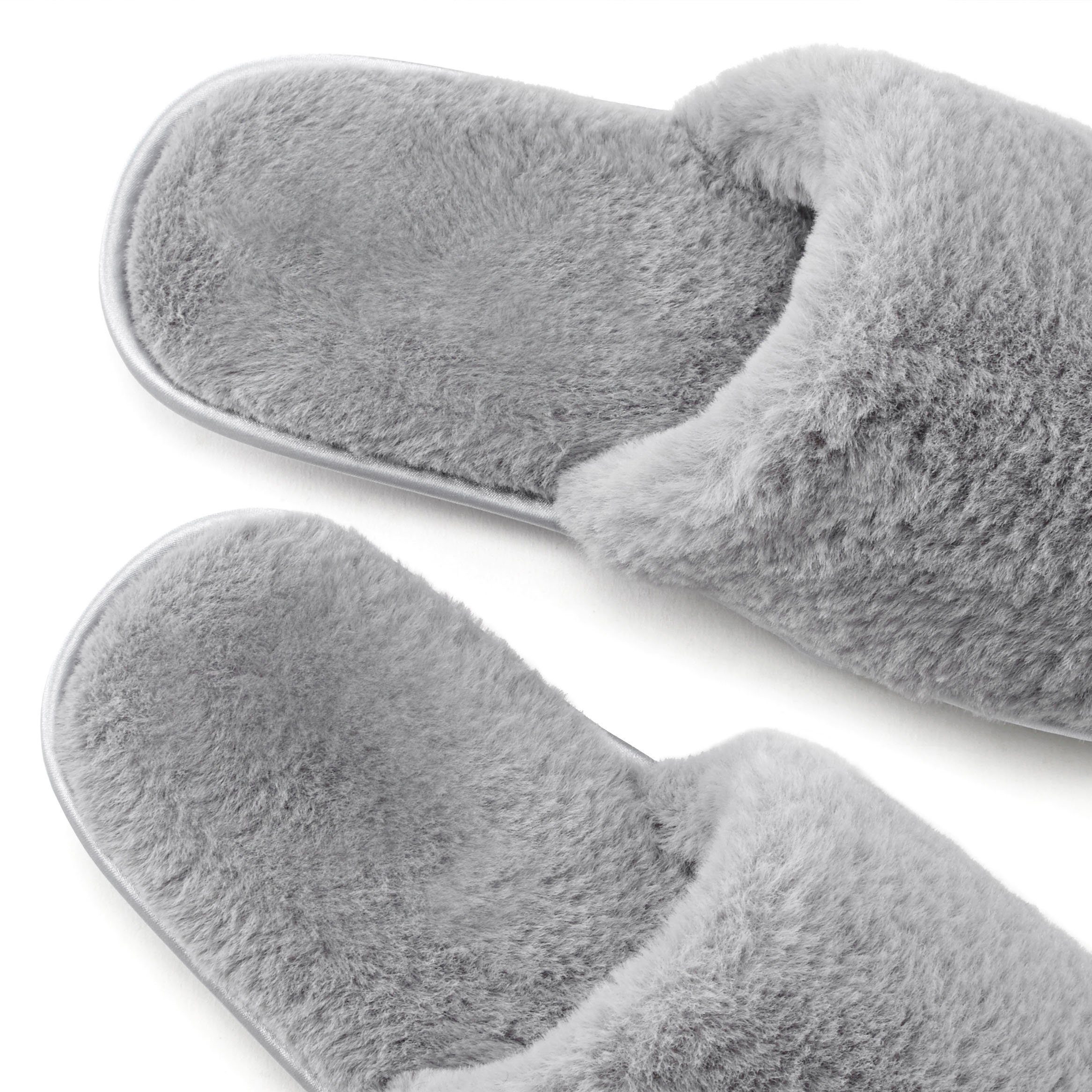 Vivance Dreams Hausschuh, Pantoffel, Pantolette mit kuscheligem, warmen Fellimitat VEGAN