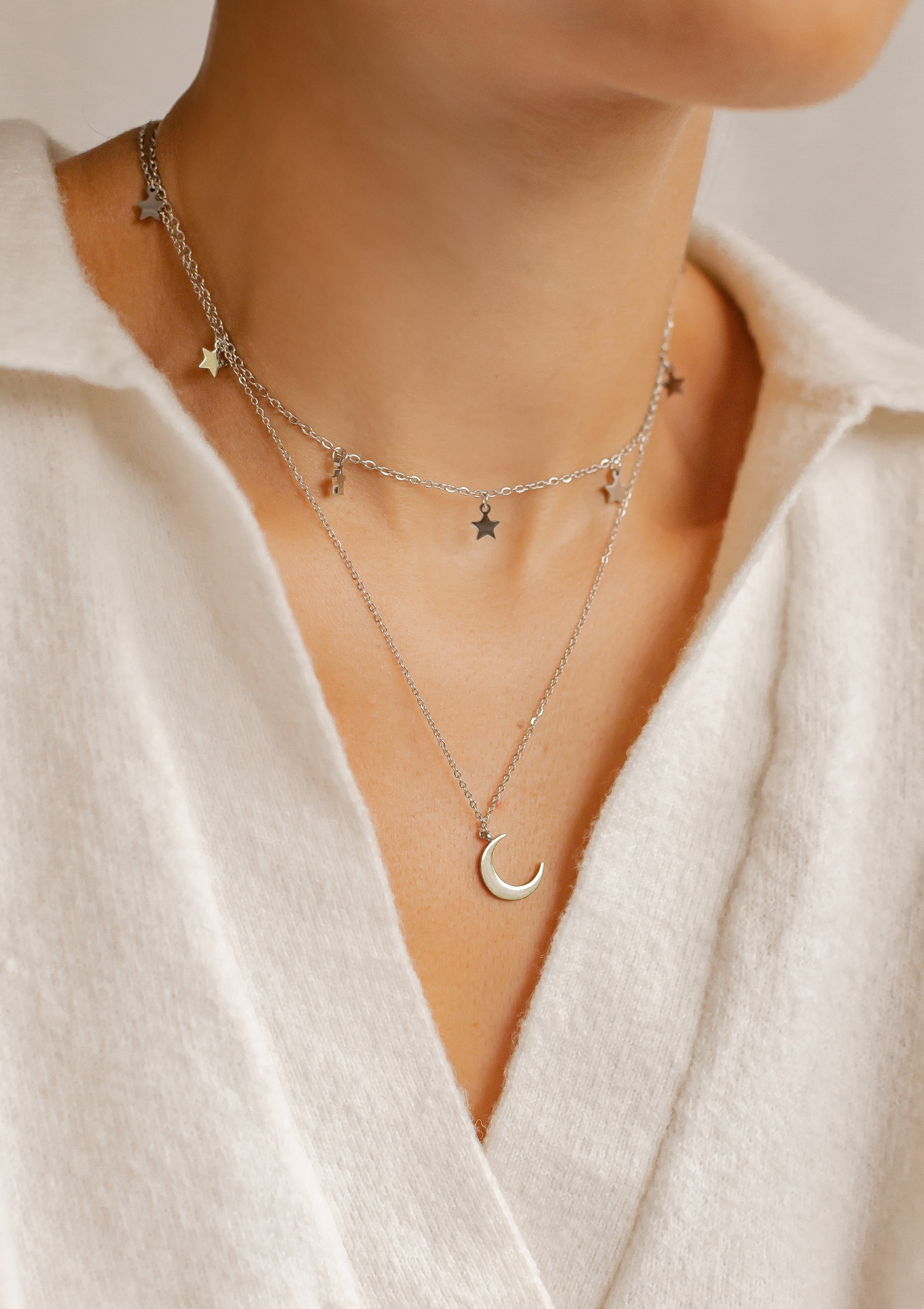 Hey Happiness Collier-Set 2er Layer Stern günstig online kaufen