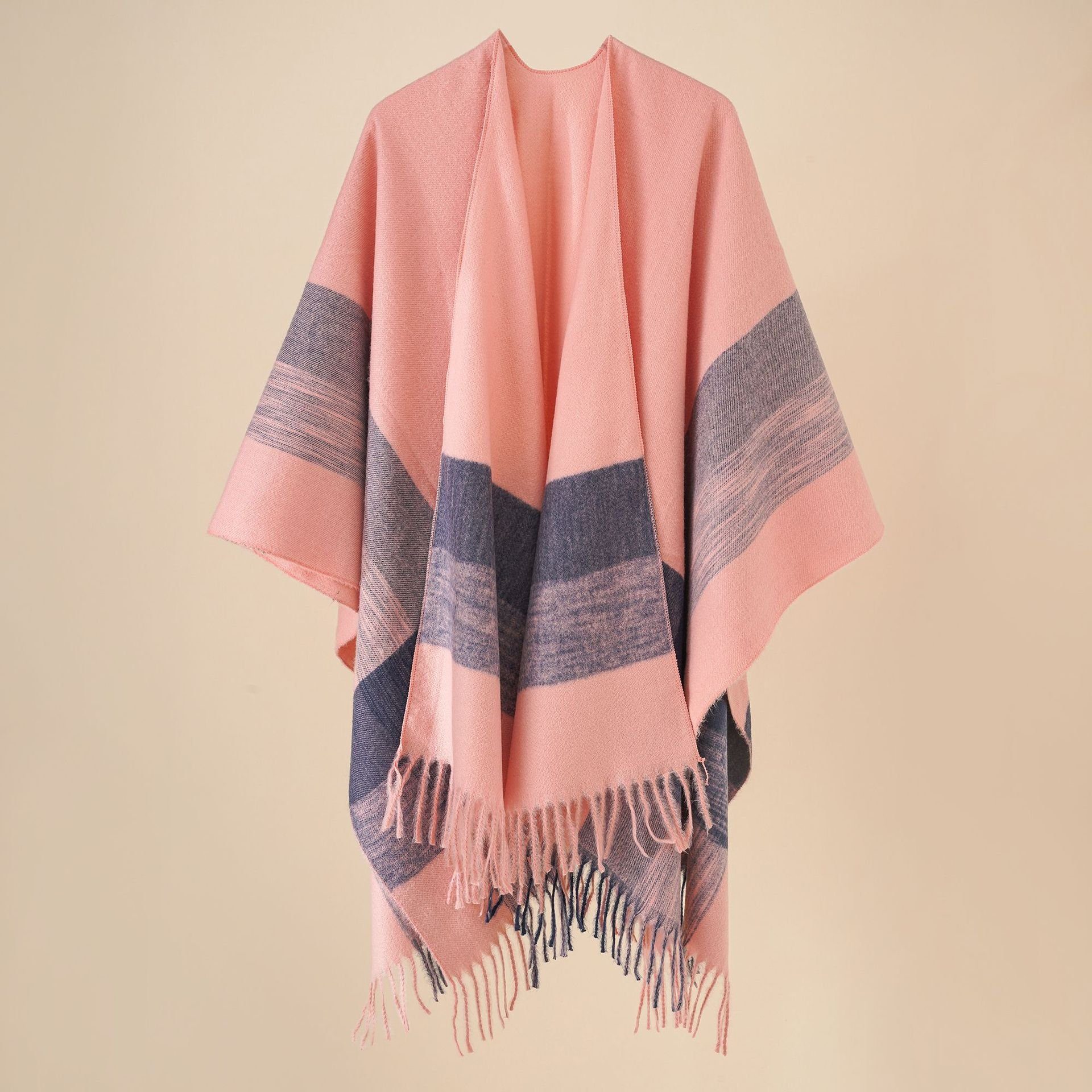 pink XDeer Damen Schal,Poncho Schal,XXL kuscheliger Fransen, Damen für Winterschal XXL-Schal Frauen in mit Halstuch kleinen Geschenk