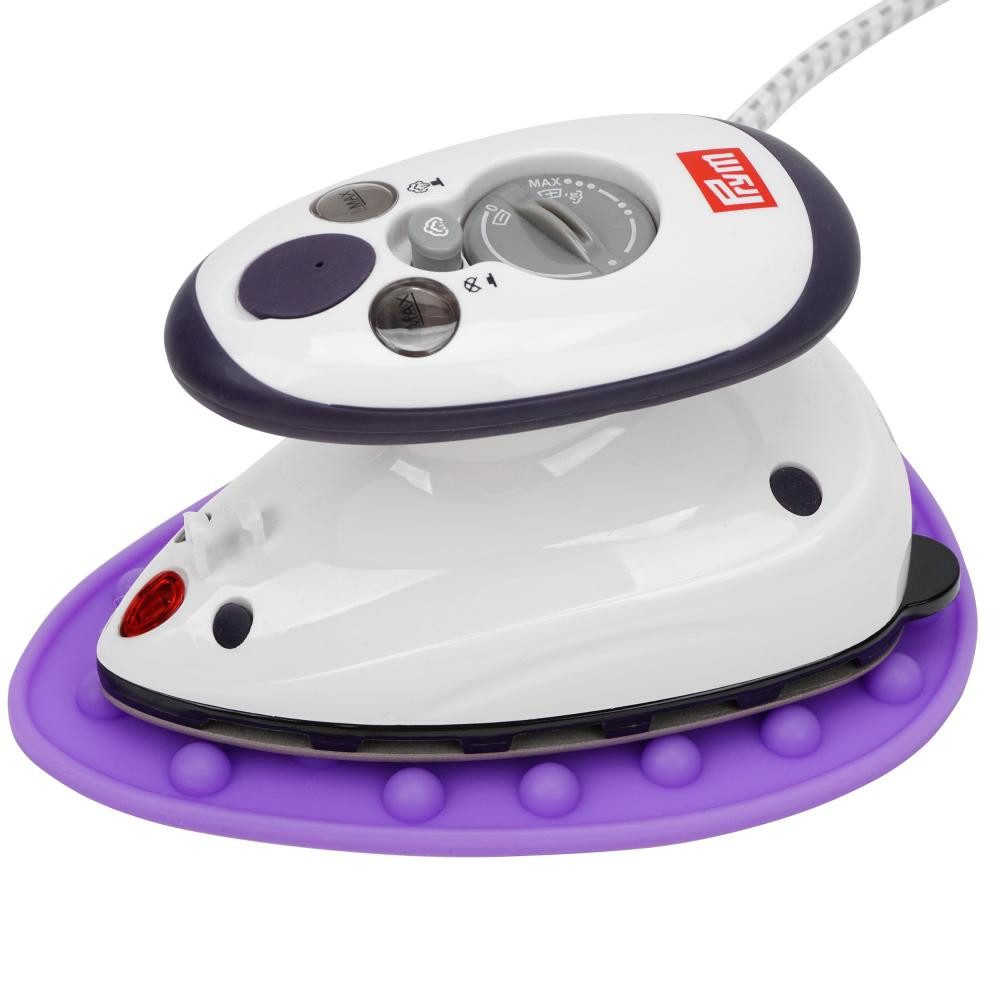 Semplix Dampfbügeleisen - Bügelset - Silikonablage mit Prym Mini-Bügeleisen, 1800 W