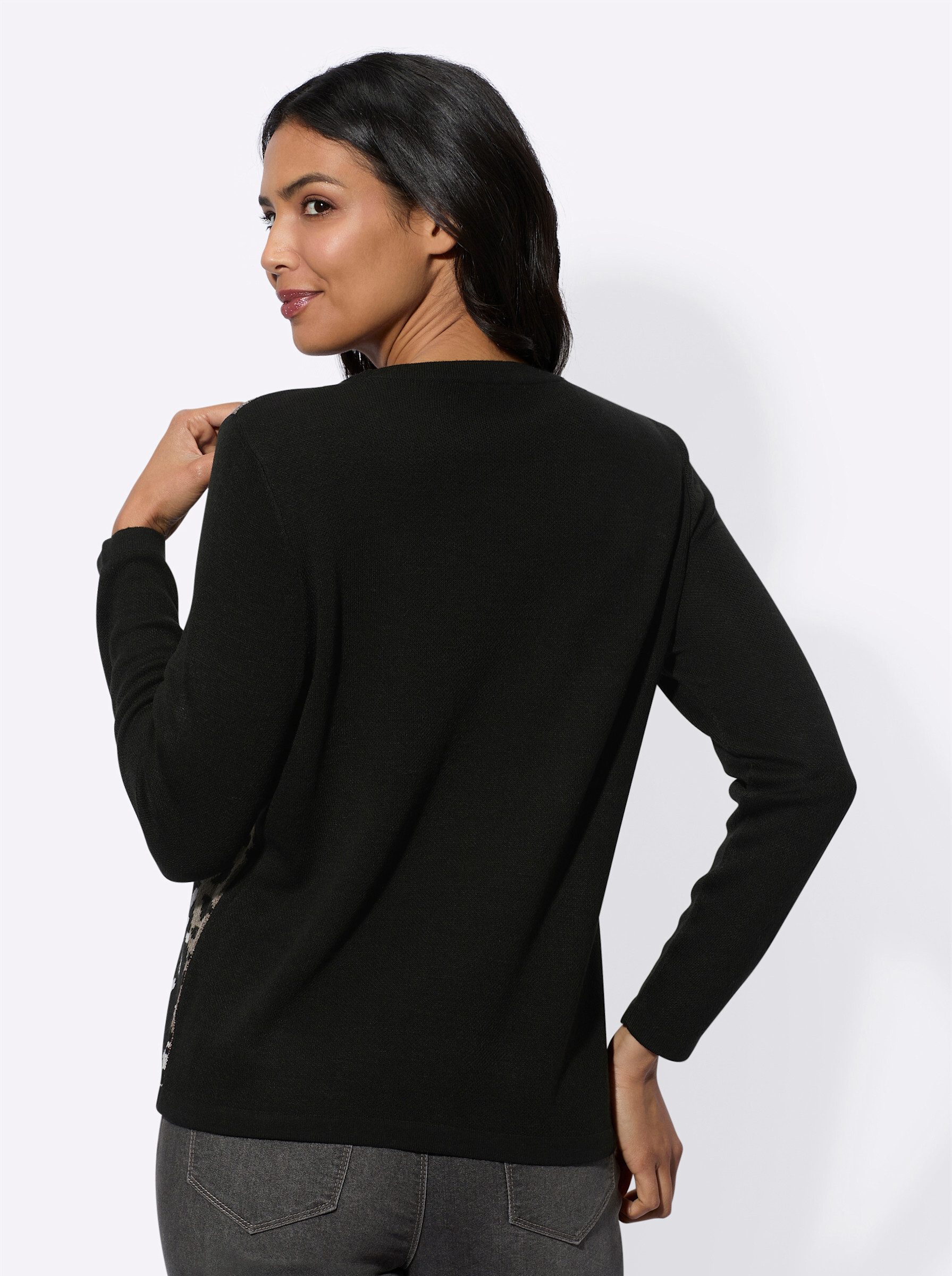 Sieh an! Strickpullover Jacquard-Pullover günstig online kaufen