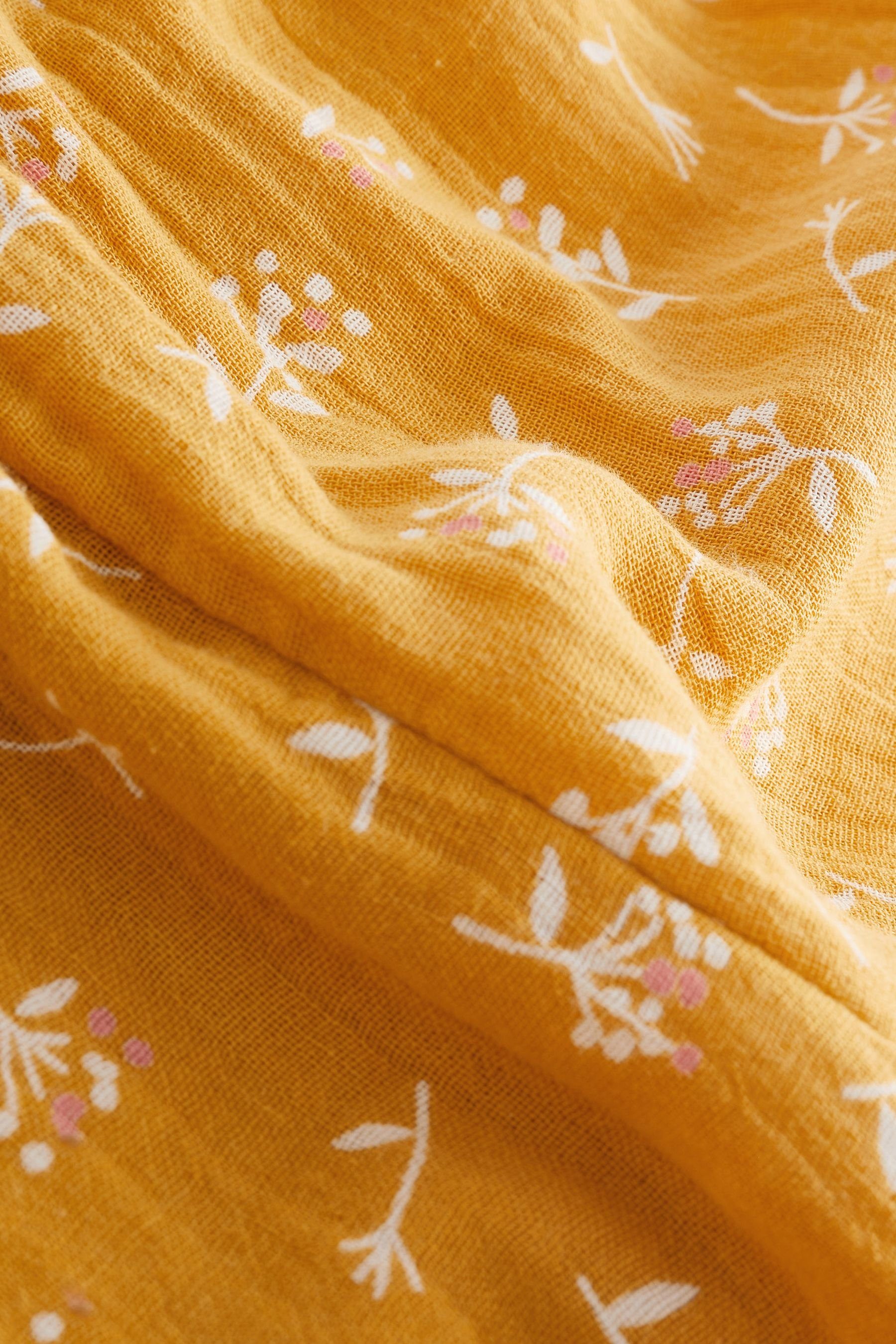 Floral mit Knopfleiste Next Pyjama (2 tlg) Yellow Pyjama