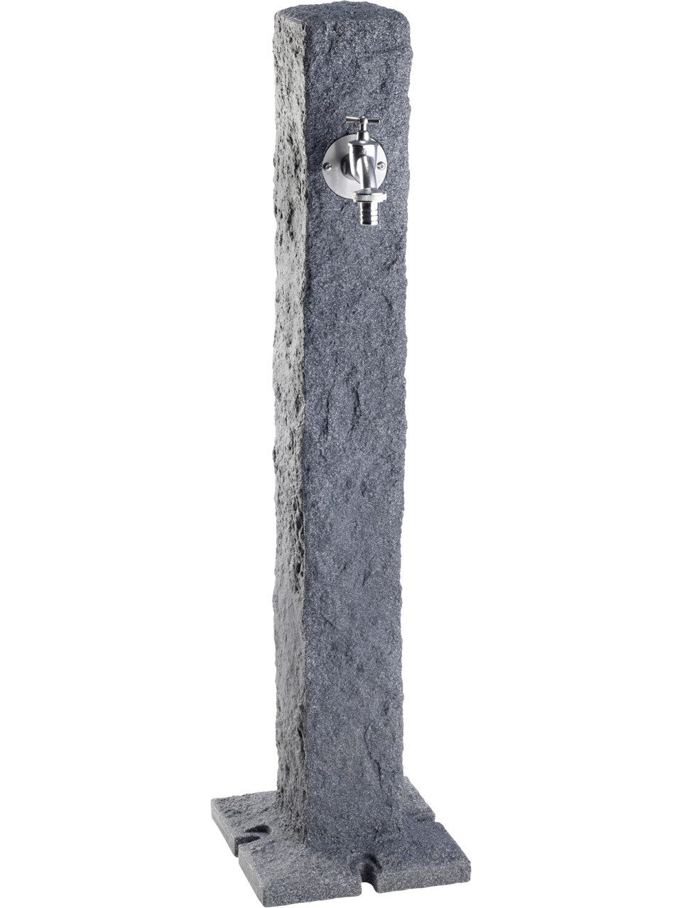 GARANTIA Gartenbrunnen Garantia Wasserzapfsäule Darkgranit 13 x 13 x 100