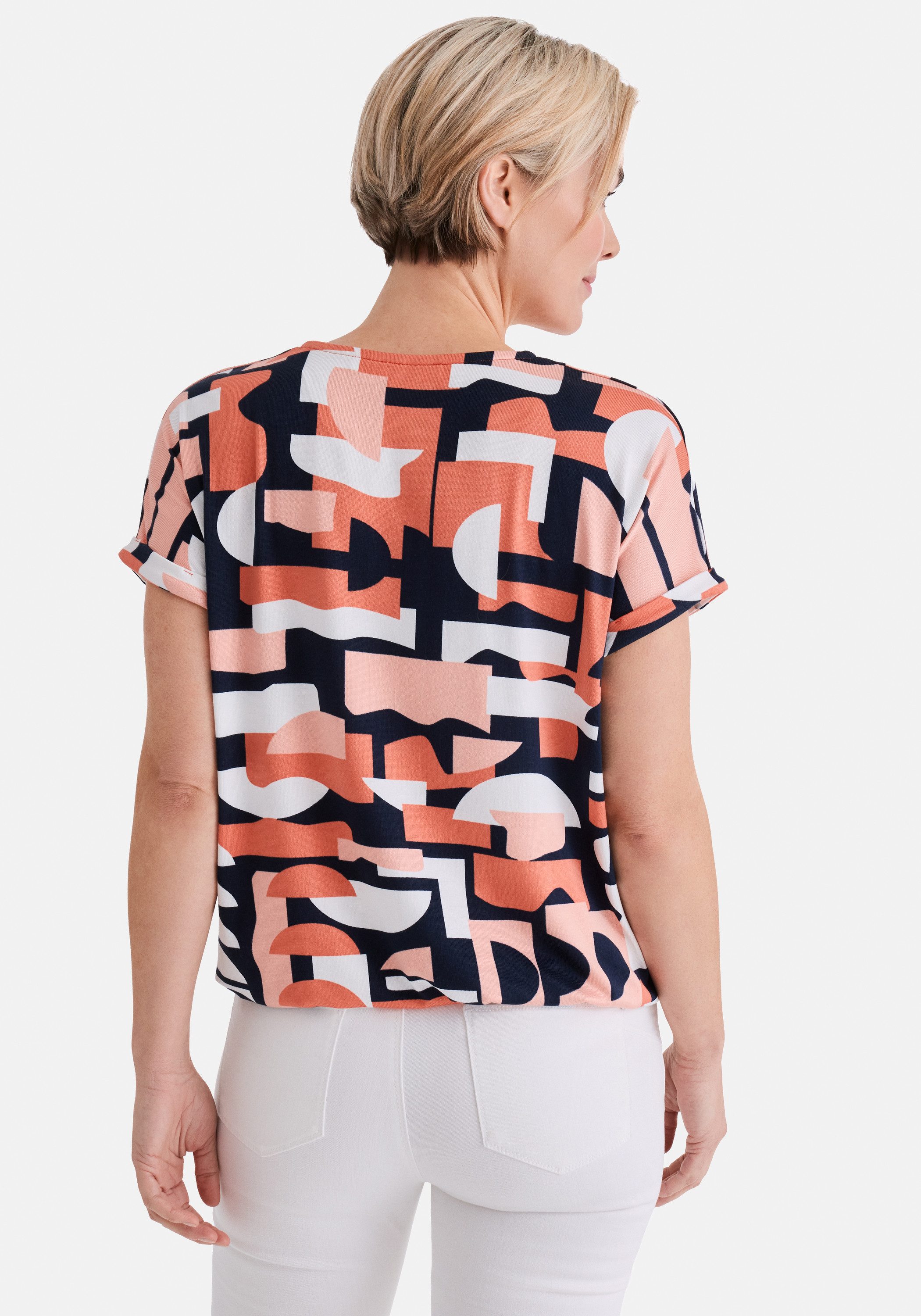 STOOKER WOMEN Kurzarmshirt STCLEA Print T-Shirt Regular Fit T-Shirt Spitzen günstig online kaufen