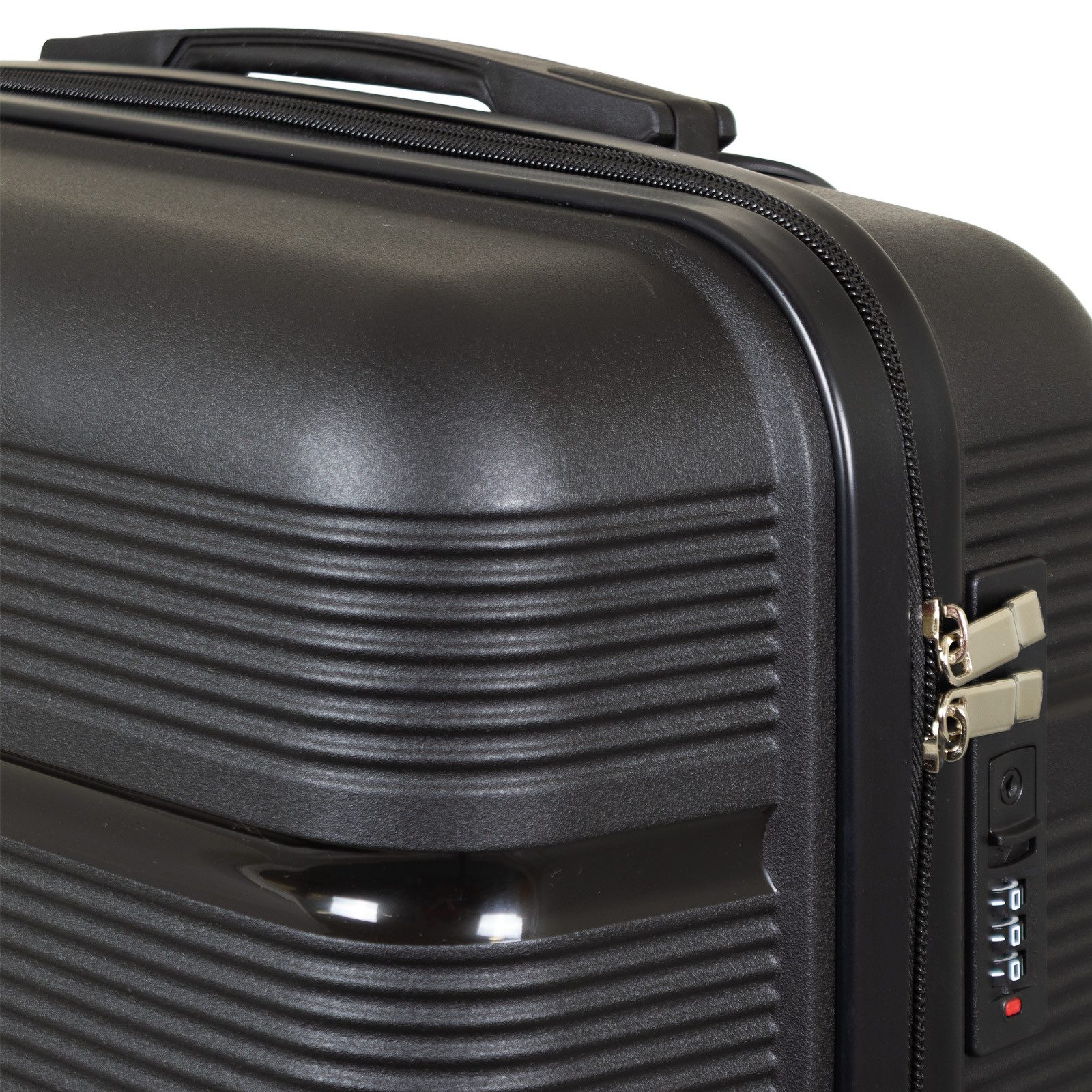 Trendyshop365 Hartschalen-Trolley Reisekoffer Aruba, verschiedene Farben und Größen, 4 Rollen, Polypropylen, extrem robust