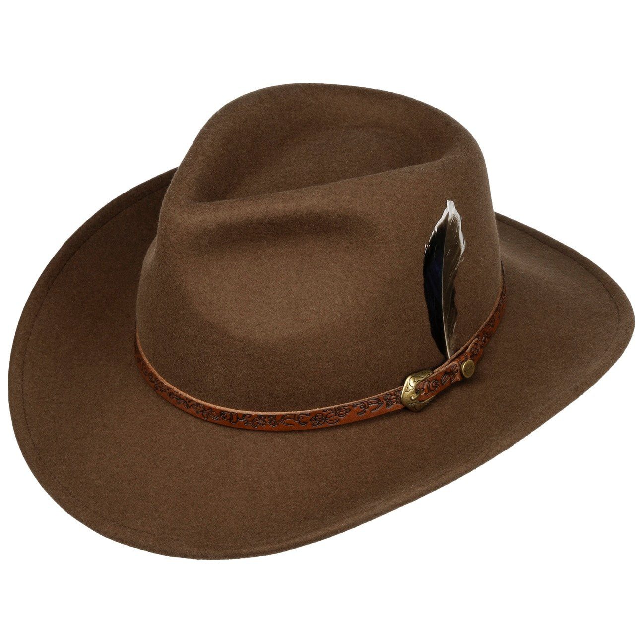 Stetson Cowboyhut (1-St) Cowboyhut mit Lederband