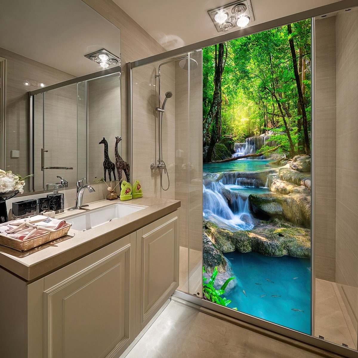 Stickerprofis Türtapete BACHLAUF, Premiumklasse, selbstklebend günstig online kaufen