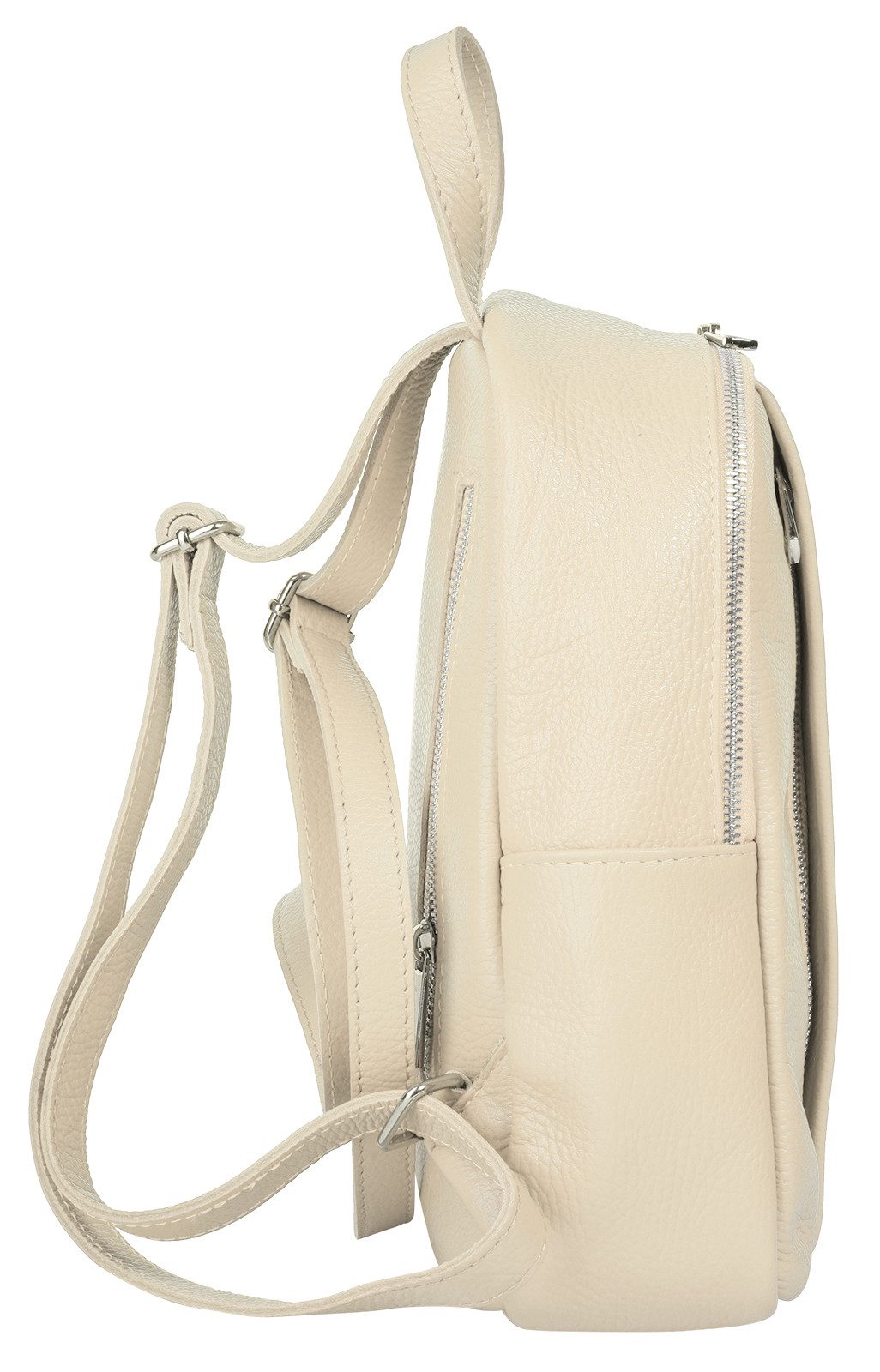 Samantha Look Cityrucksack SAMANTHA LOOK Damen Echt Leder, Made in Italy, Echt Leder, Made in Italy – Bild 5 von 5