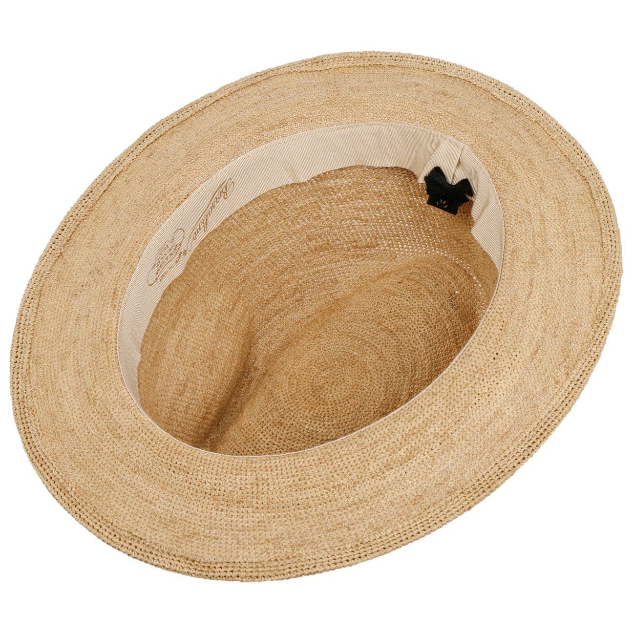 Borsalino Sonnenhut (1-St) Strohhut mit Ripsband, Made in Italy