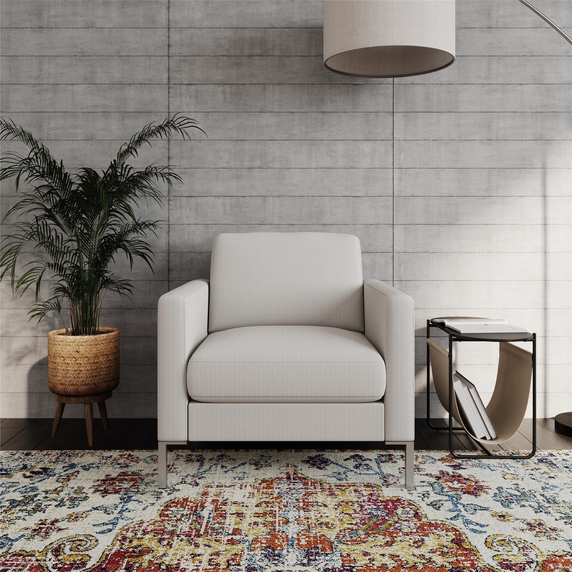 loft24 Sessel Fabry - Polstersessel Loungesessel Fernsehsessel Armlehnsessel (1-St), Sessel mit Armlehne, Stoffbezug, modernes Design