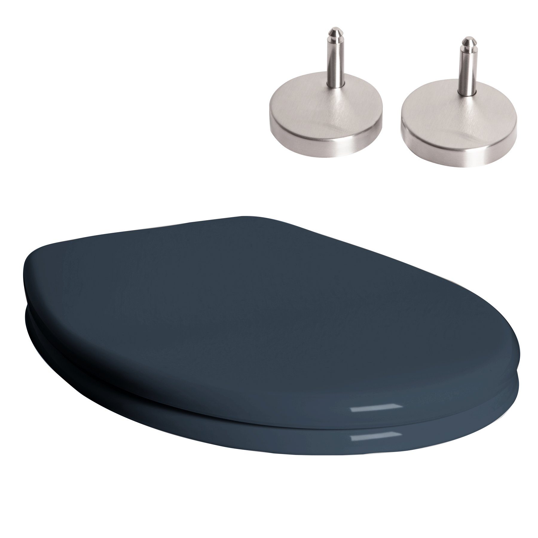 WC-Sitz WC Sitz Deckel Toilettensitz Softclose anthrazit J