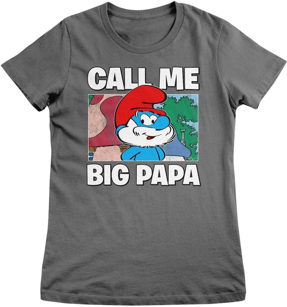Die Schlümpfe T-Shirt Smurfs - Call Me Big Papa Girly Tee
