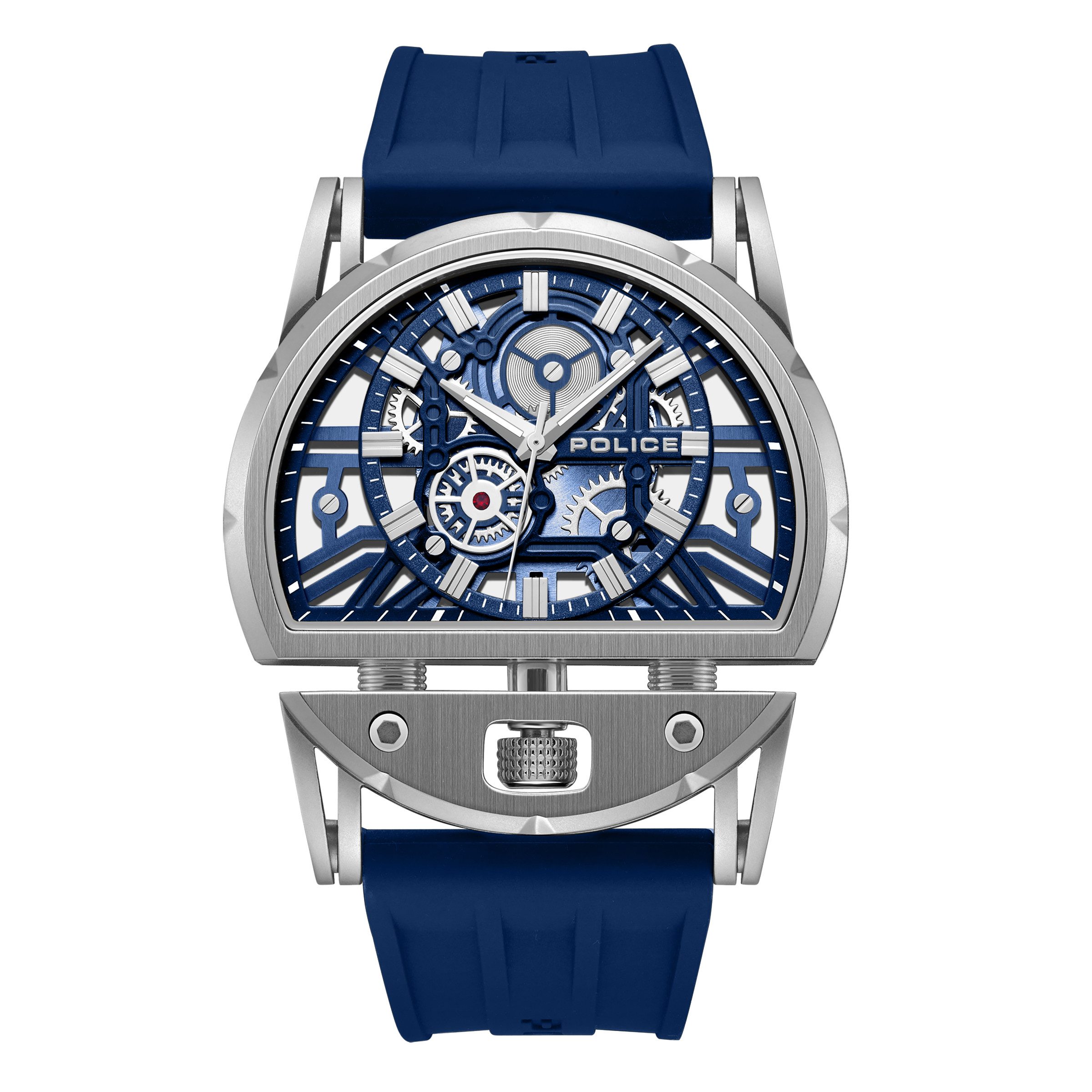 Police Quarzuhr Daintreee PEWGM0081509, Armbanduhr, Herrenuhr, Lederarmband, analog