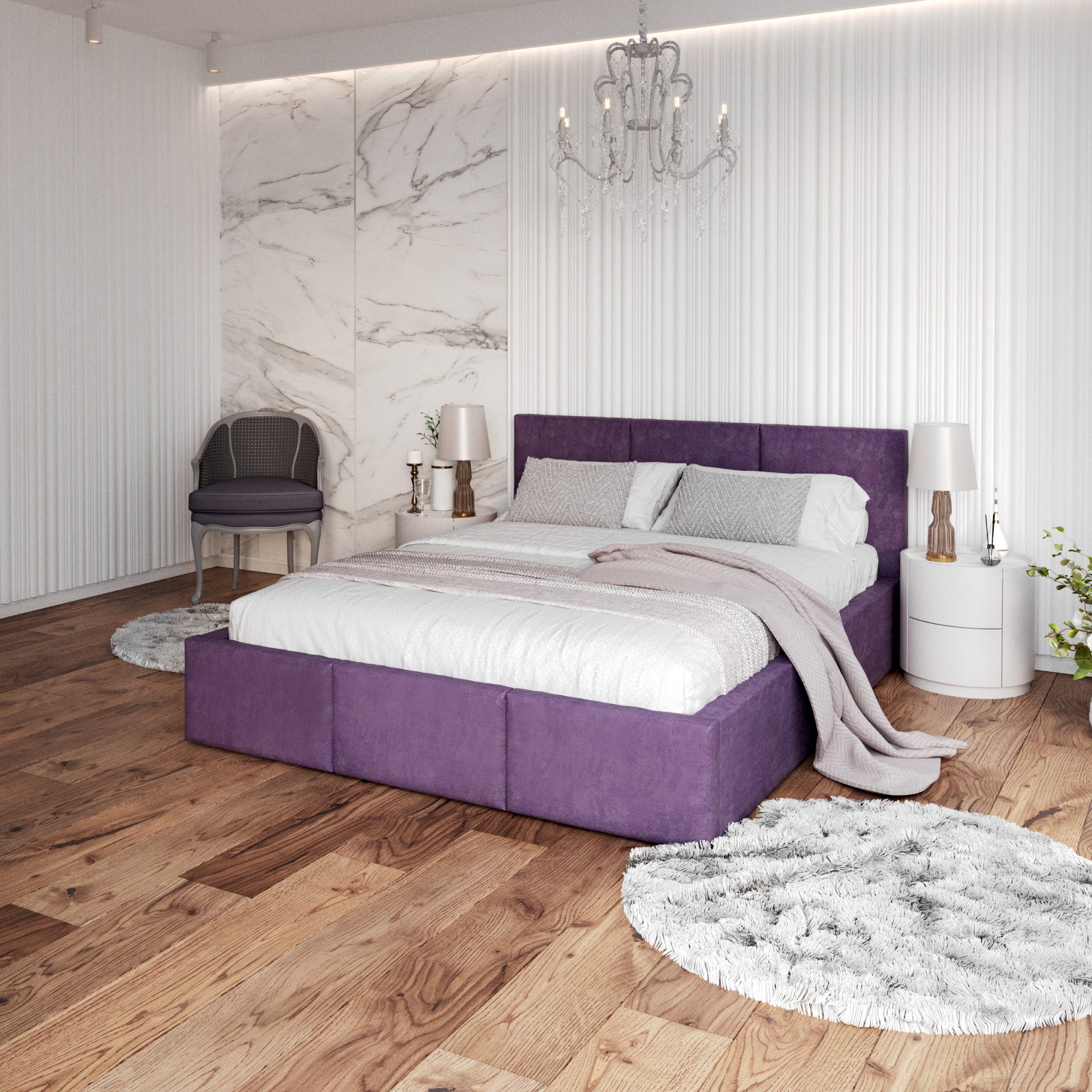 FDM Polsterbett Stauraumbett AMBER Bettgestell 90x200, günstig online kaufen