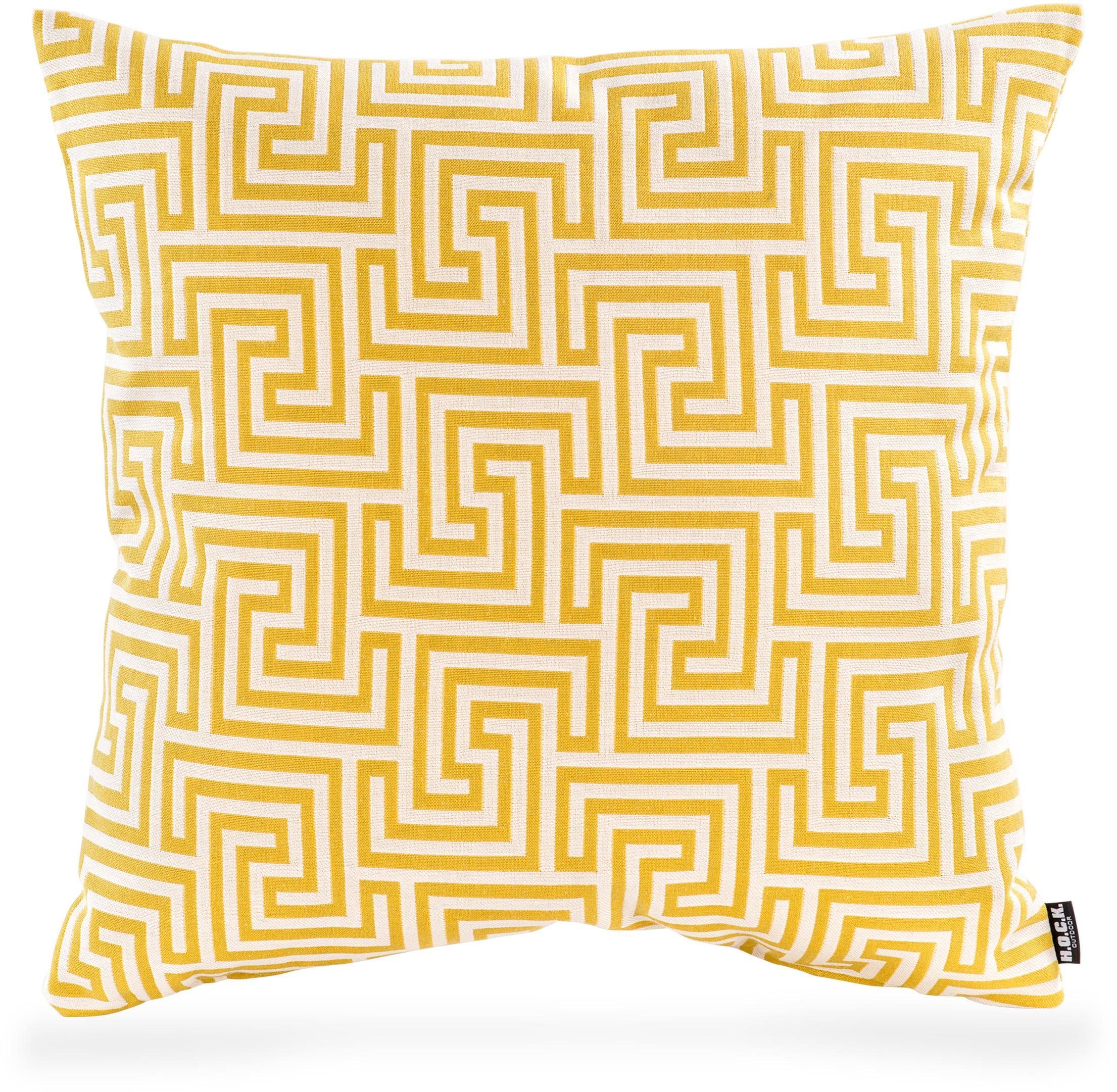 H.O.C.K. Dekokissen Gauzy lime No 78, mit grafischer Musterung, Kissenhülle mit Füllung, 1 Stück. € 36,99