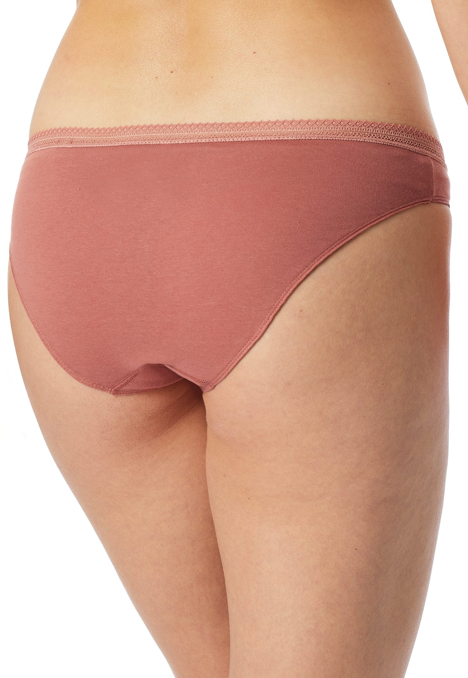 Schiesser Rioslip Cotton Lace (2er-Pack) mit femininem Spitzenband am Bund