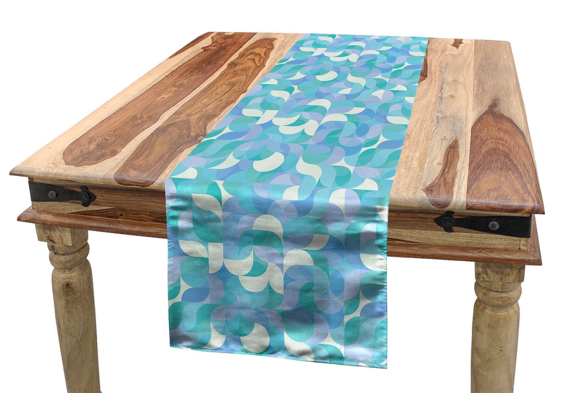 Geometrisch Rechteckiger Mosaik-Motiv Esszimmer Tischläufer, Küche Abakuhaus Tischläufer Dekorativer Modernes