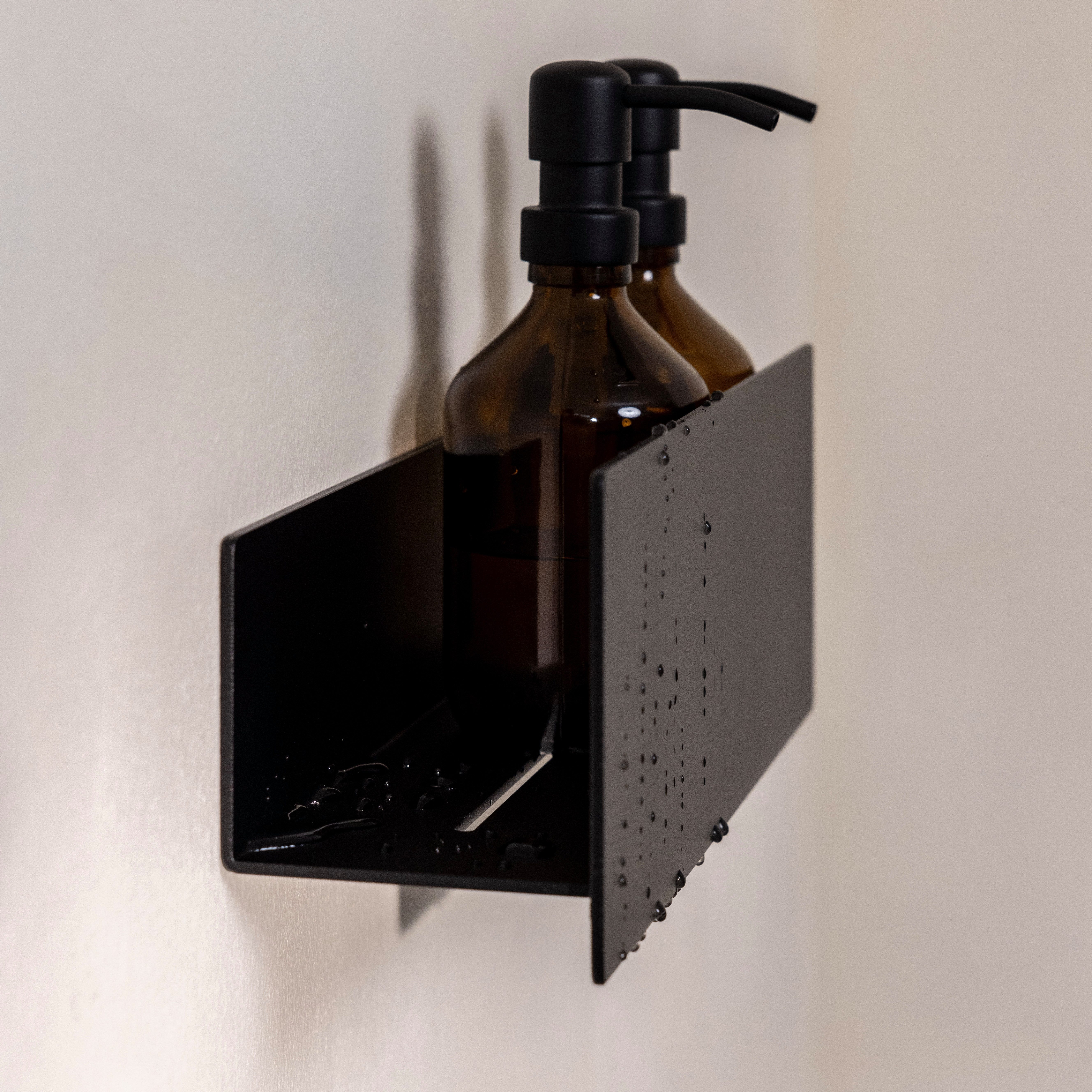 Metallbude Duschablage SHEA aus Aluminium, ohne Bohren, Badorganizer, Duschzubehör, Duschregal