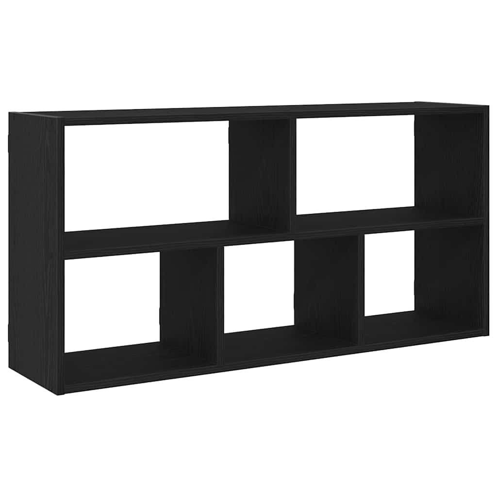 vidaXL Regal Wandregal Schwarz Eichen-Optik 100x25x50 günstig online kaufen