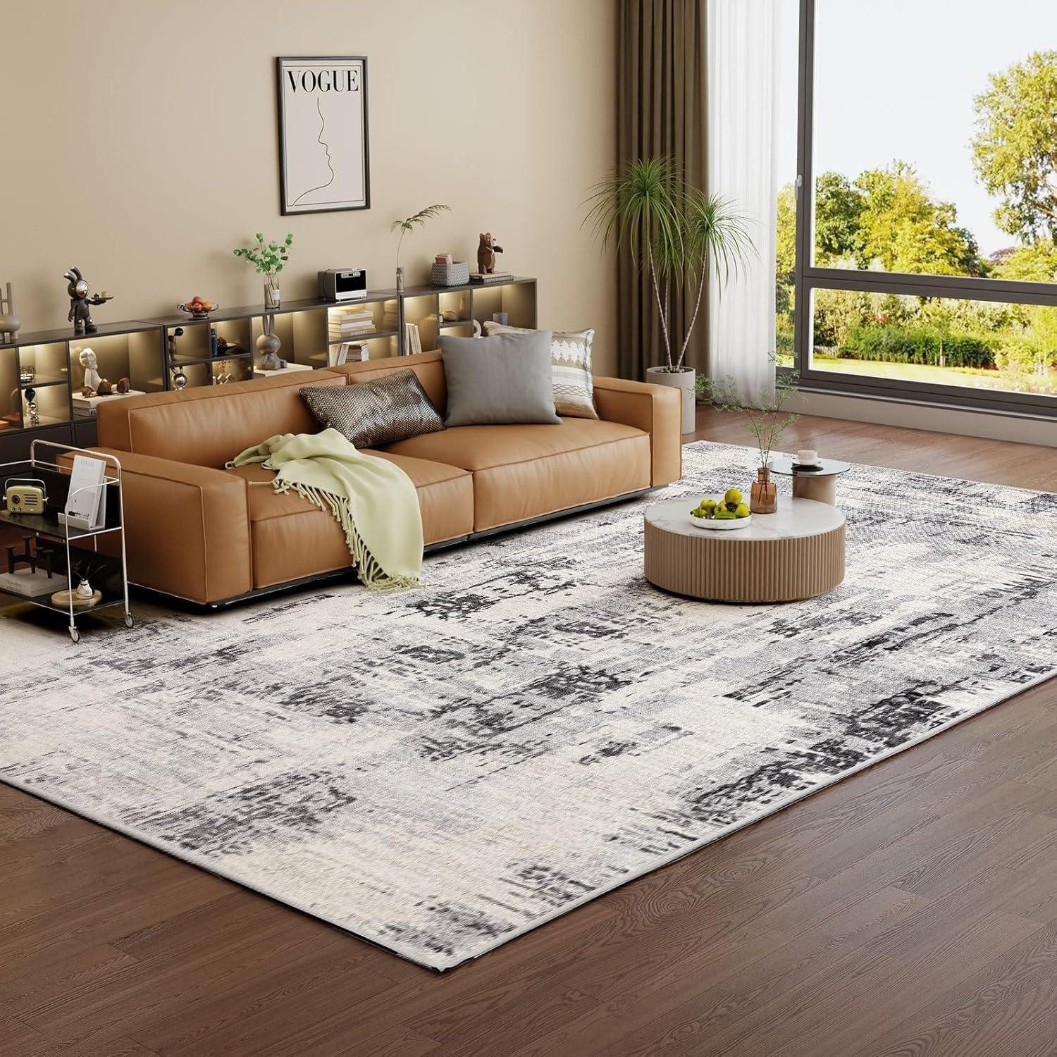 LuxusKollektion Teppich Teppich Wohnzimmer Kurzflor Moderner Schlafzimmer Flauschiger Waschbar, Flauschige Oberfläche für Komfort und Weichheit
