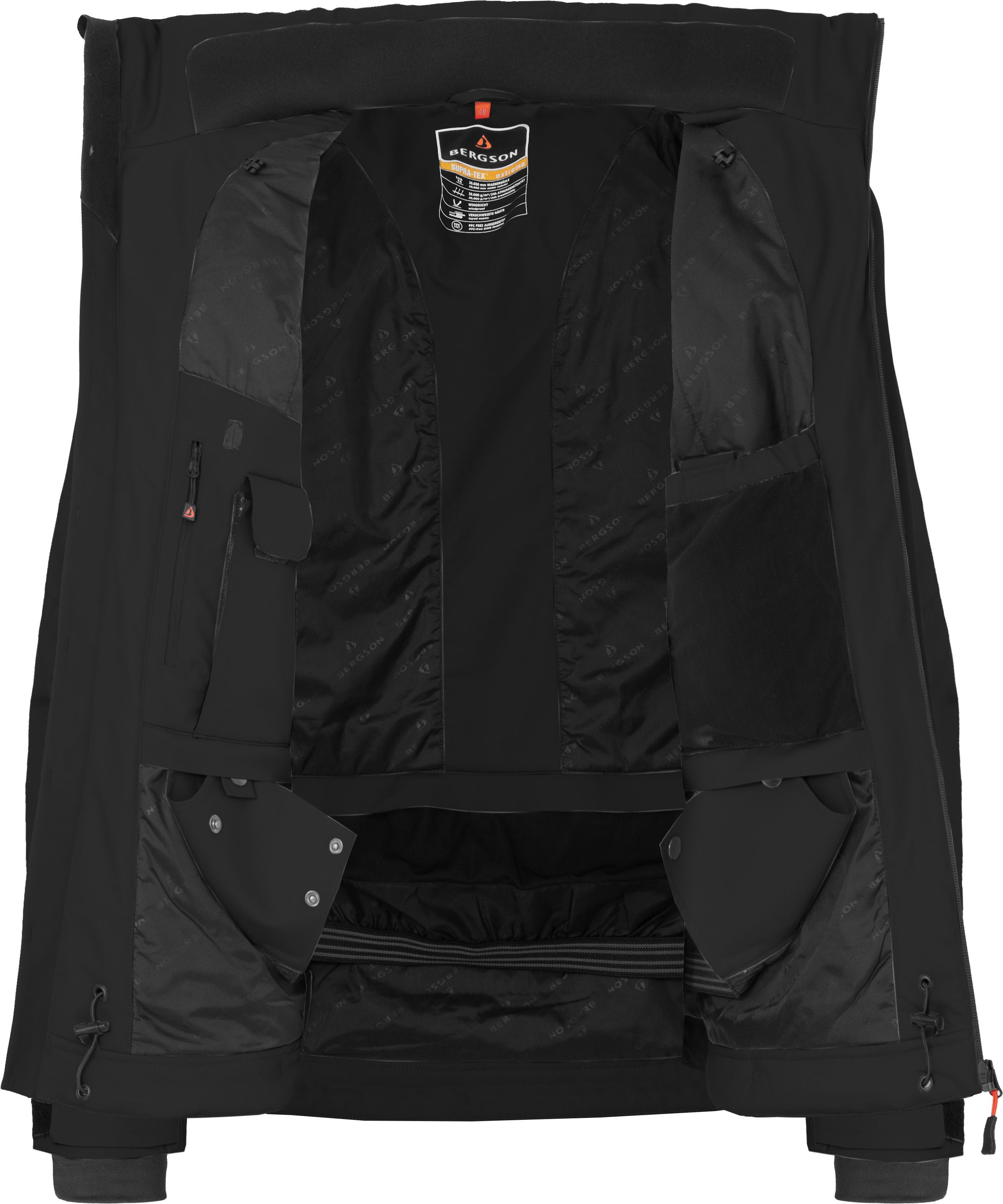 Bergson Skijacke RESO 2 Herren Skijacke & Winterjacke, warm wattiert, wasserdicht (20.000 mm)