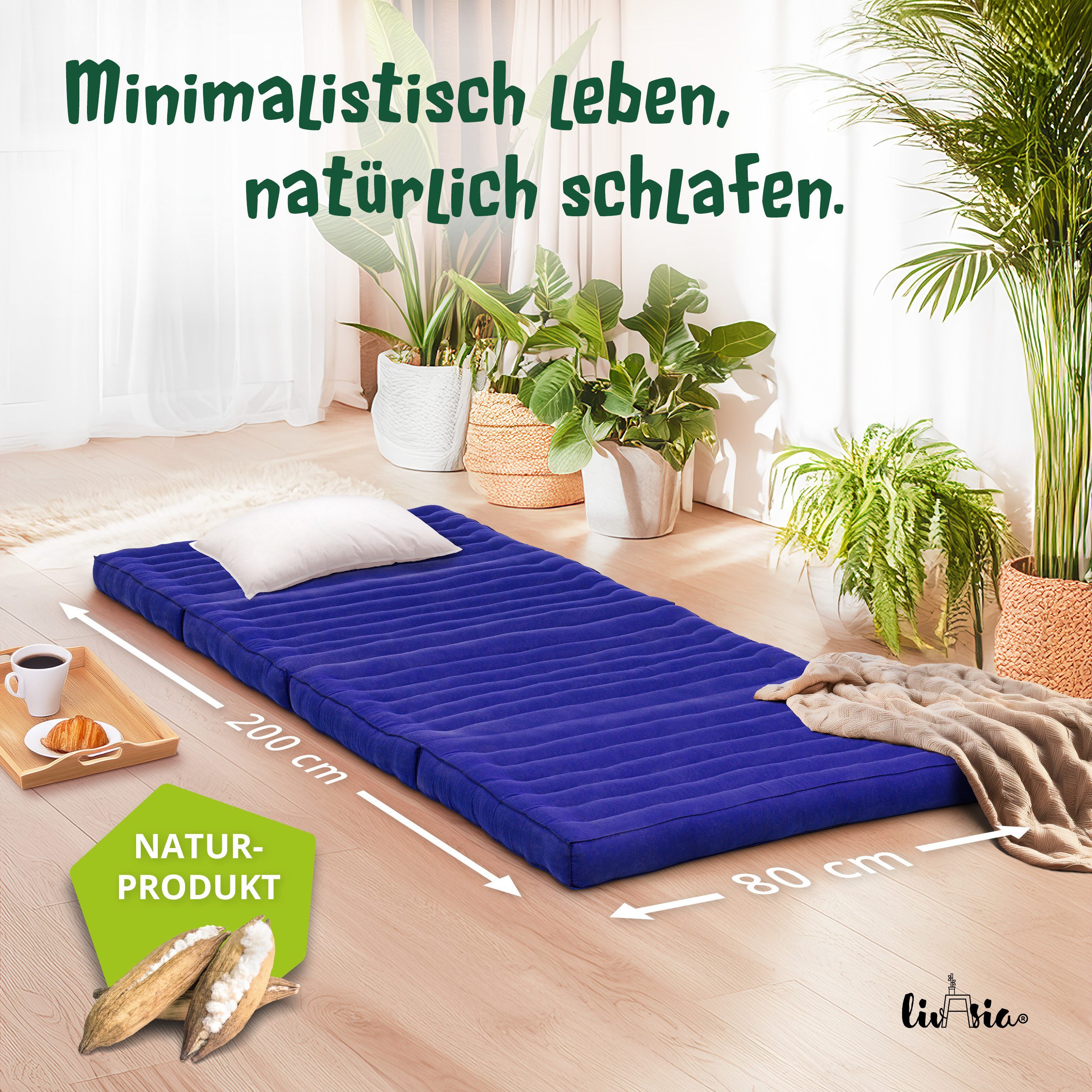 Klappmatratze Klappmatratze 80 cm (Basic) vegan und günstig online kaufen