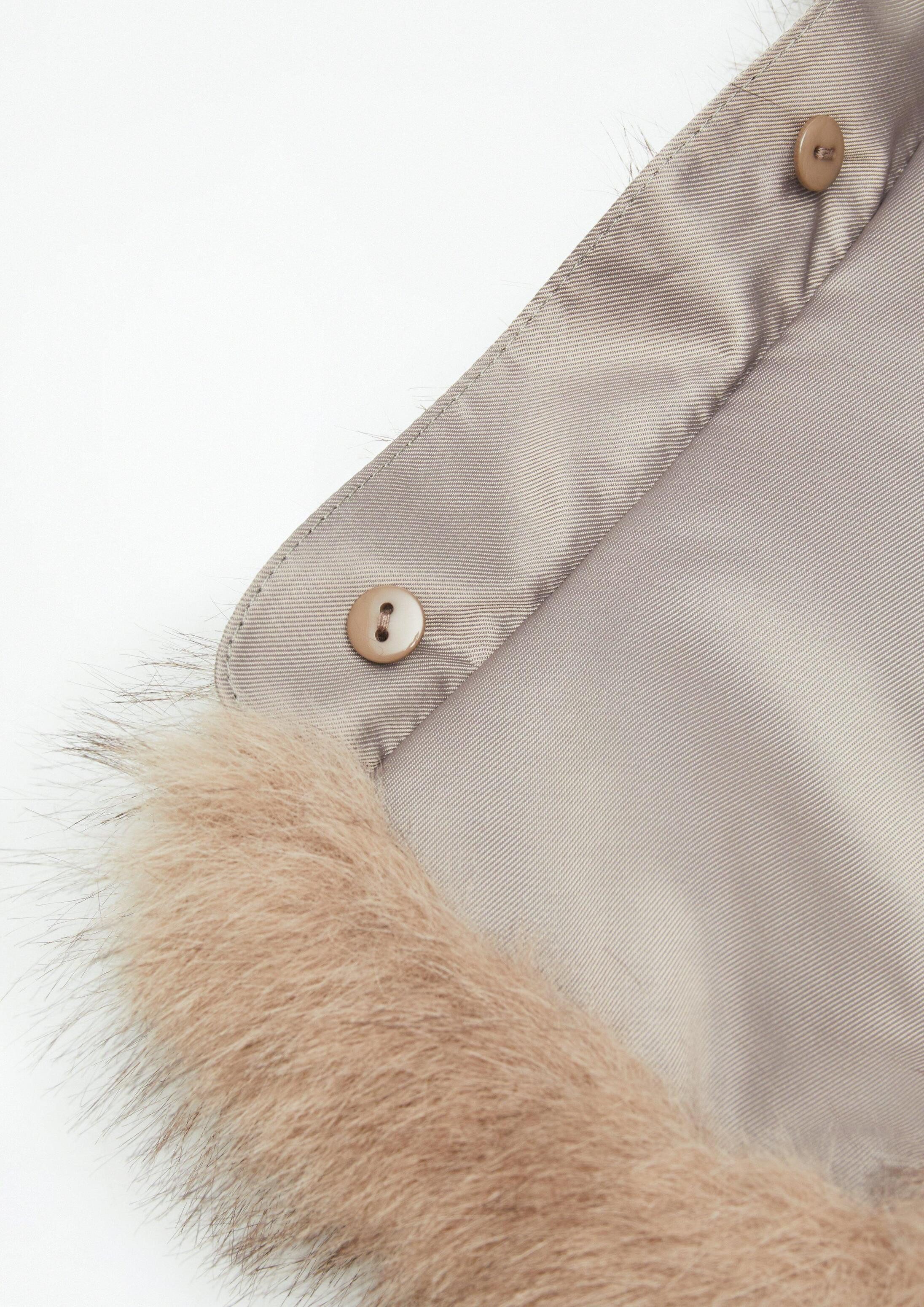comma Schal Tuch, Fake-Fur-Kragen