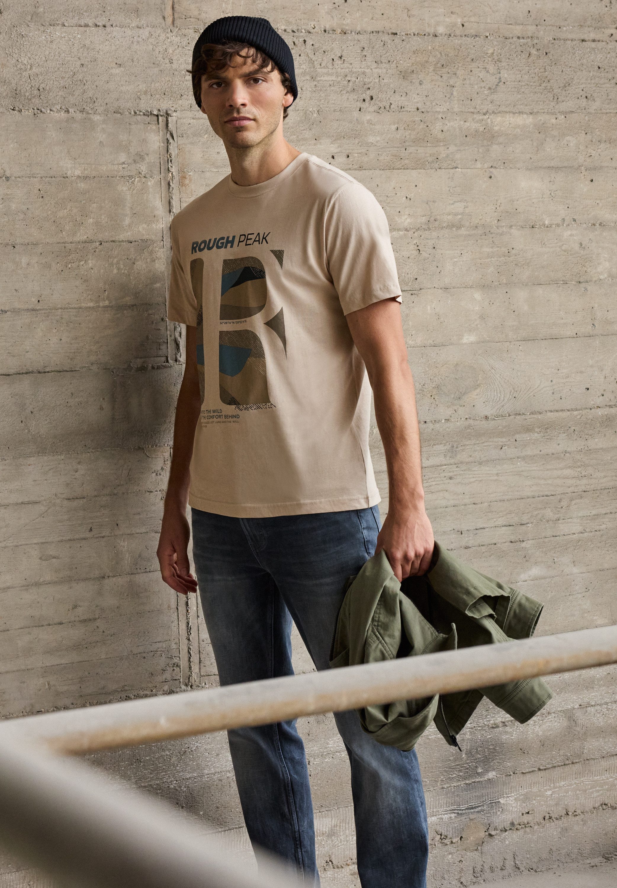 STREET ONE MEN T-Shirt aus reiner Baumwolle