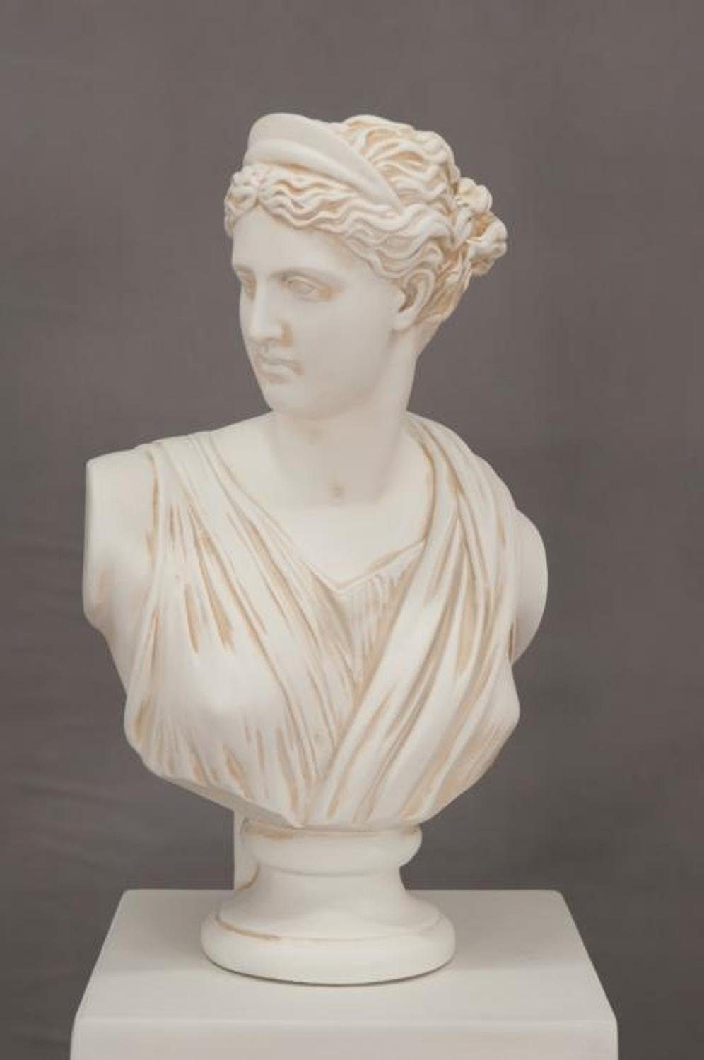 Weiß Statue Figuren Büste Design Dekoration Skulptur Helena Troja Figur JVmoebel