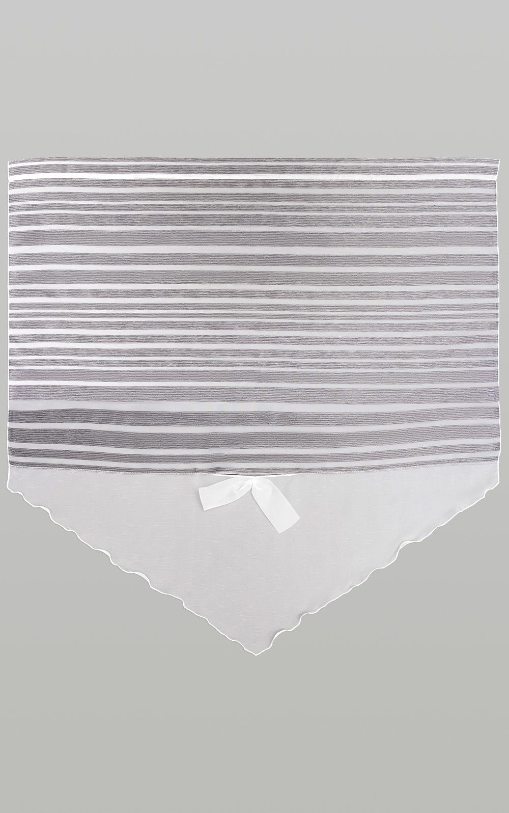 LYSEL®, 90x60cm Scheibengardine St), Streifenglanz, transparent, HxB Scheibenhänger (1 anthrazit