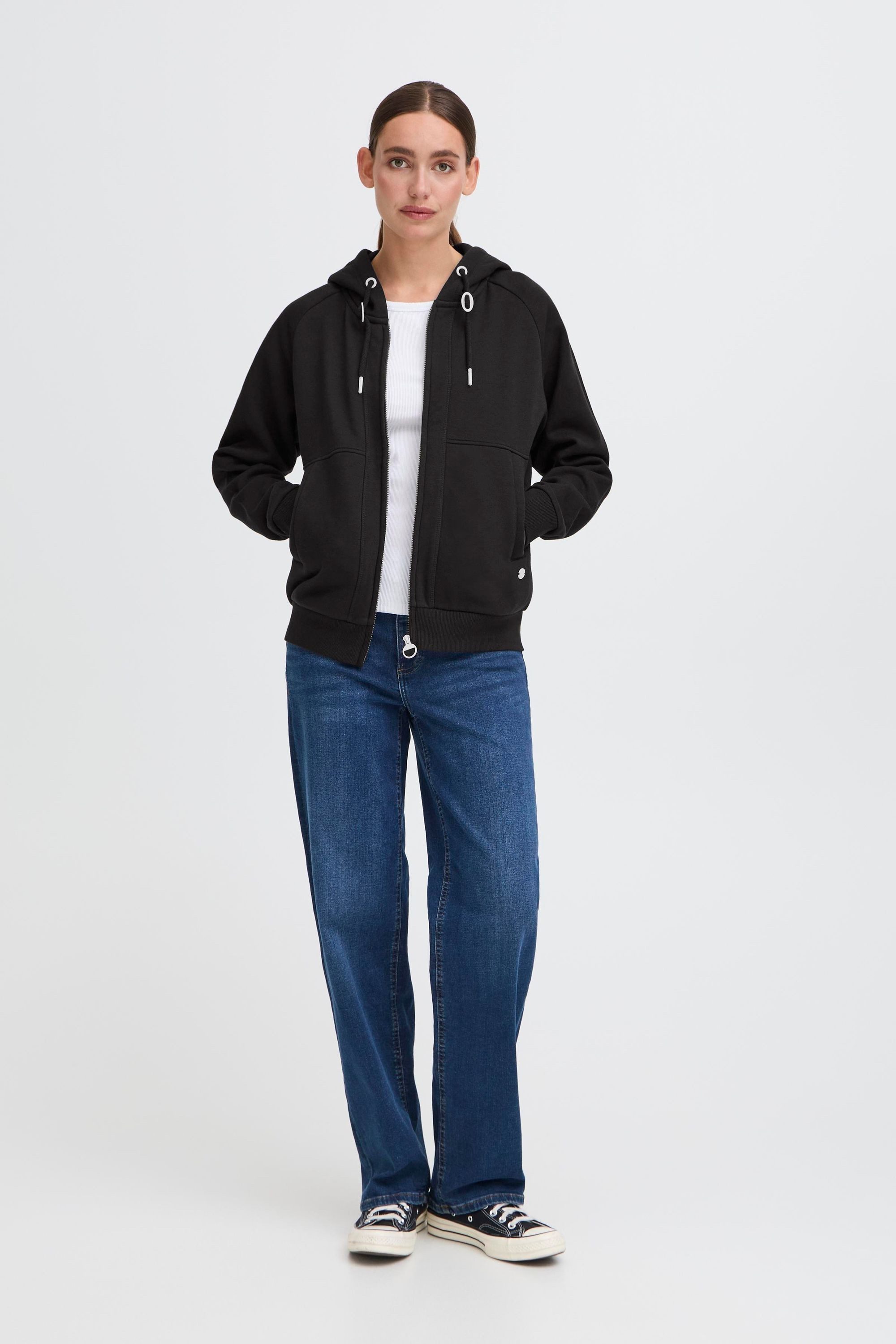 OXMO Sweatjacke OXAndie Modischer Pullover