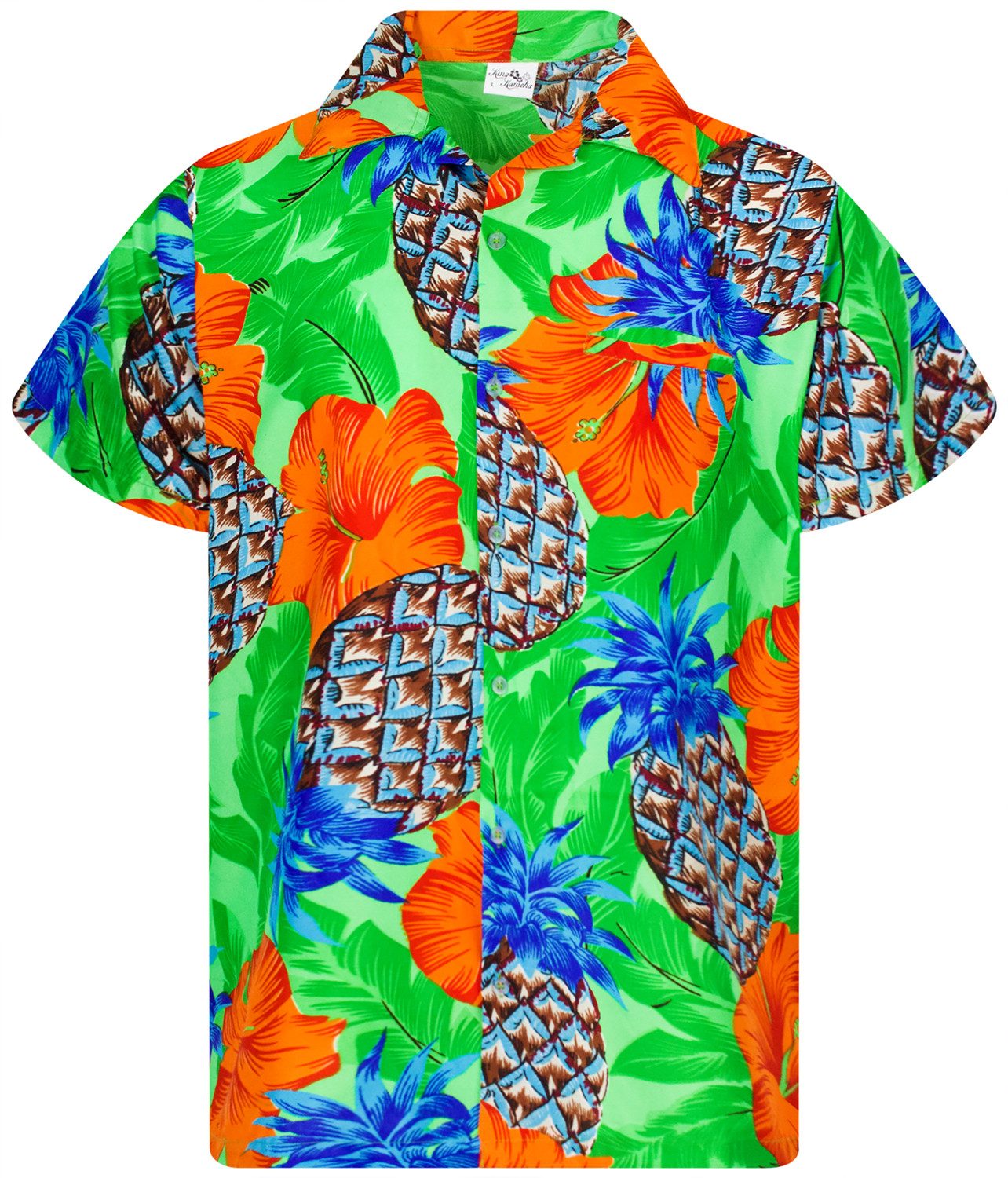 King Kameha Hawaiihemd Pineapple Hibiscus Funky günstig online kaufen