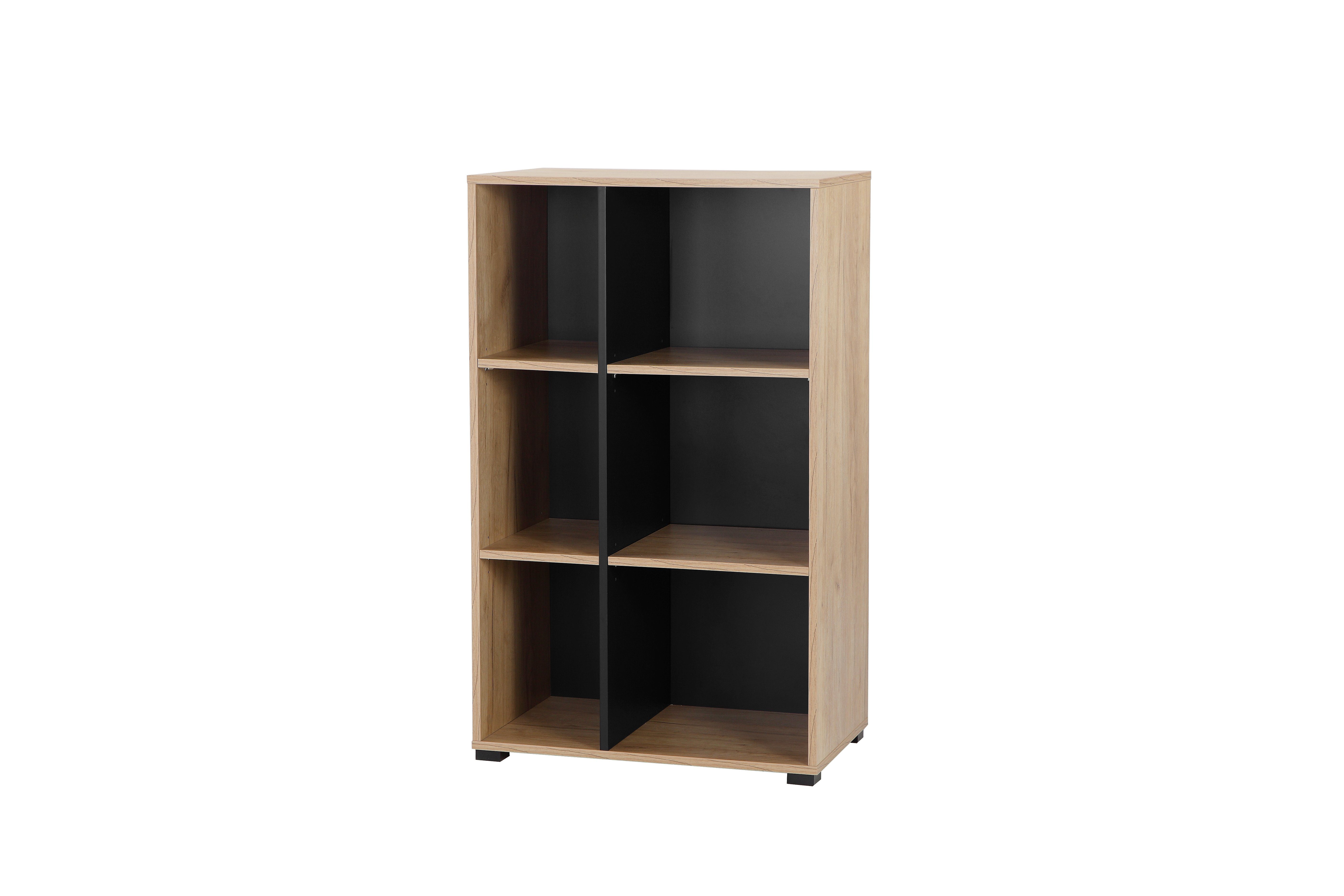 OTTO home Aktenregal Moid, Bücherregal, Maße 64,5x40x106 cm, 6 Fächer für v günstig online kaufen