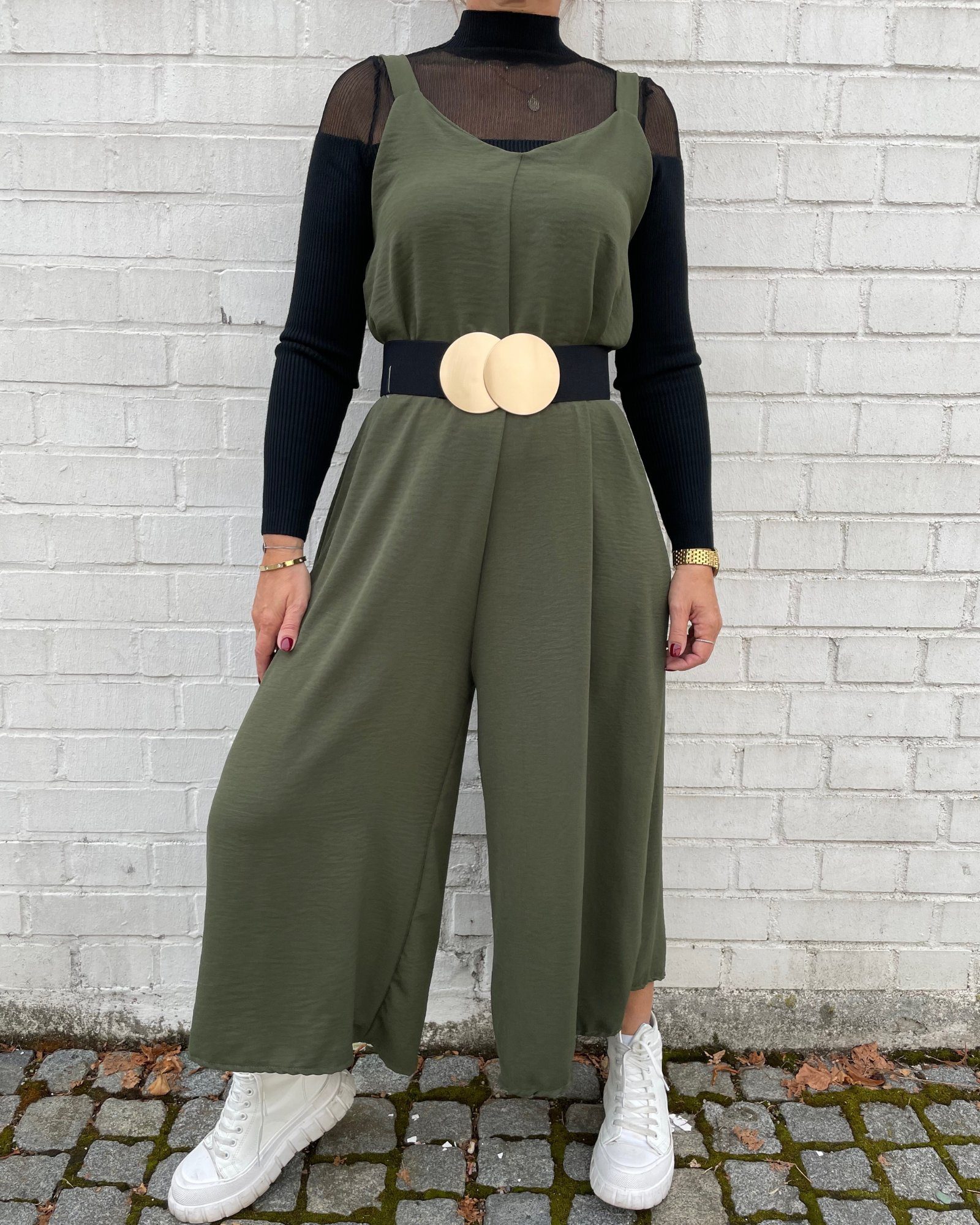 - Size One ITALY VIBES Jumpsuit oliv (XS-XL)