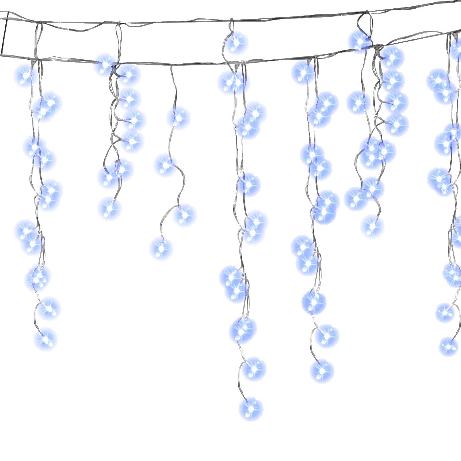 Clanmacy LED-Lichterkette LED Eisregen Lichterkette Eiszapfen 600LEDs Weihn günstig online kaufen