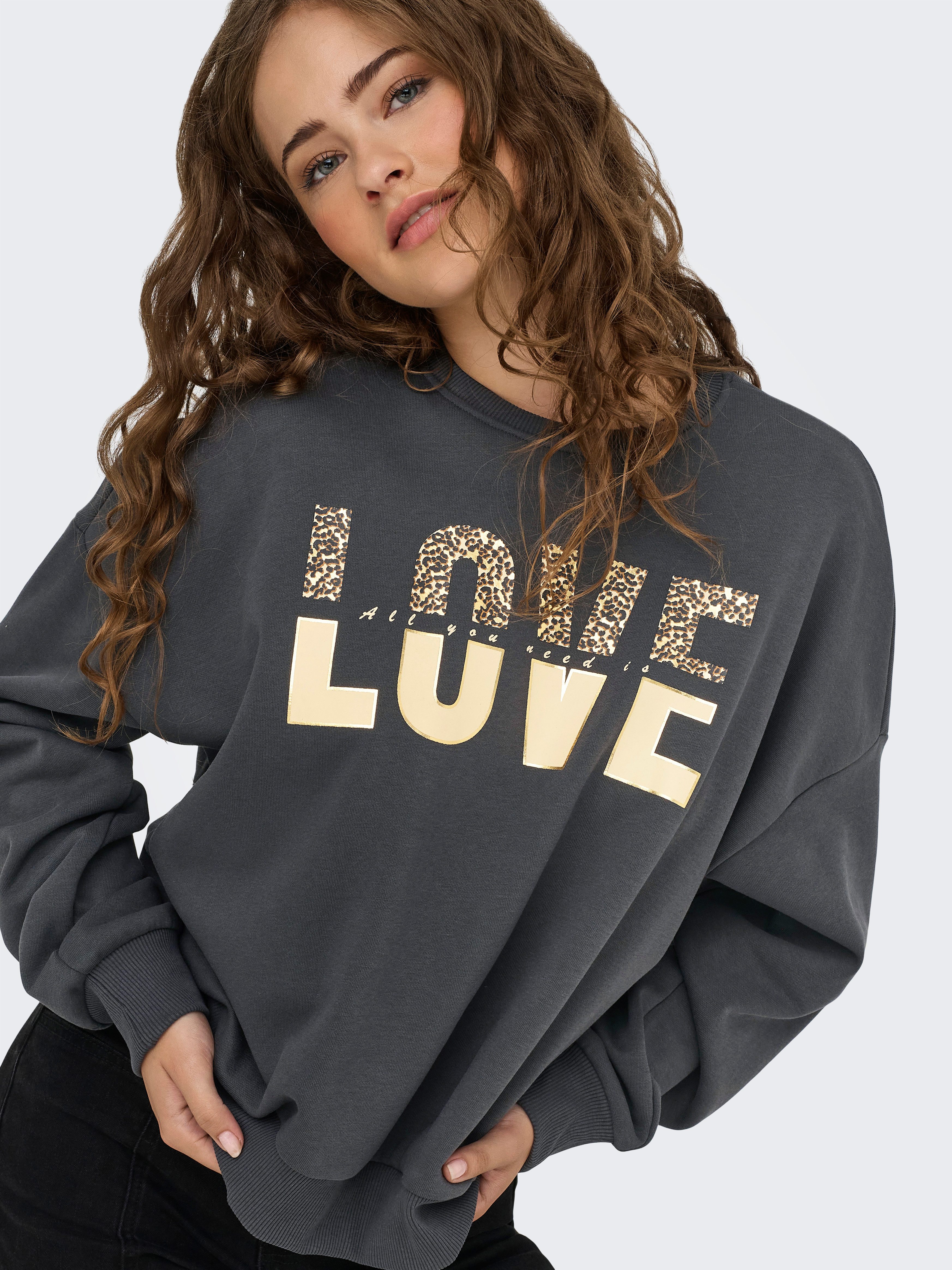 ONLY Sweatshirt ONLTAMMIE L/S LEO PRINT günstig online kaufen
